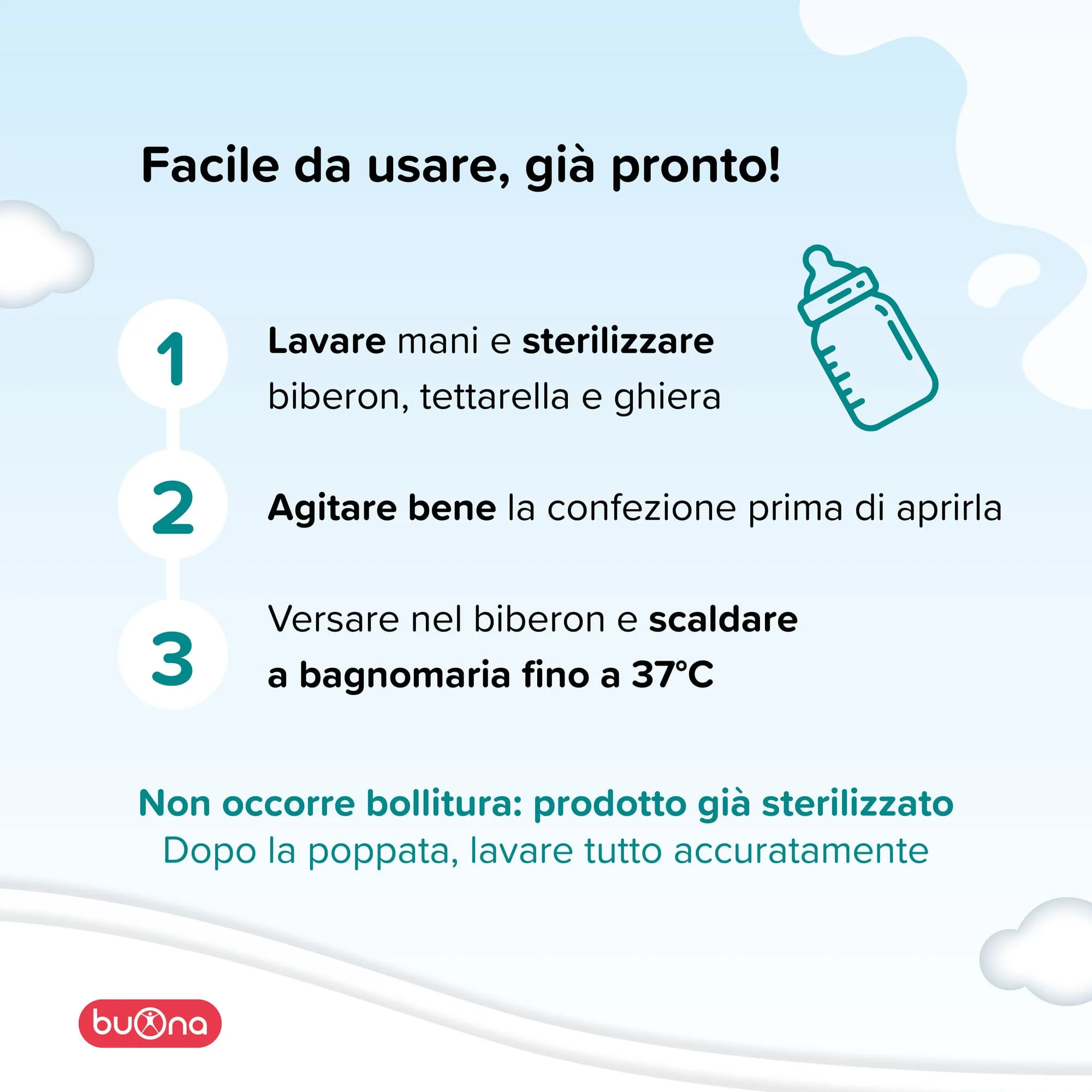 Buona Latte di Proseguimento BBmilk 0-12 mesi Bio liquido 500 ml - Image 3