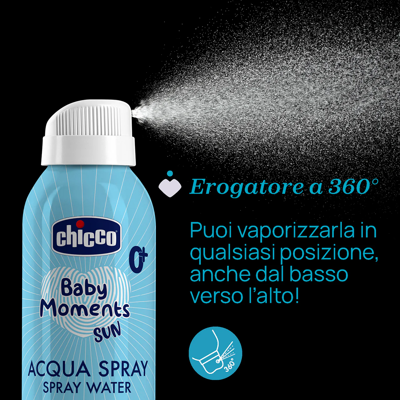 Chicco Acqua Spray Rinfrescante Baby Moments Sun 150 ml - Image 7