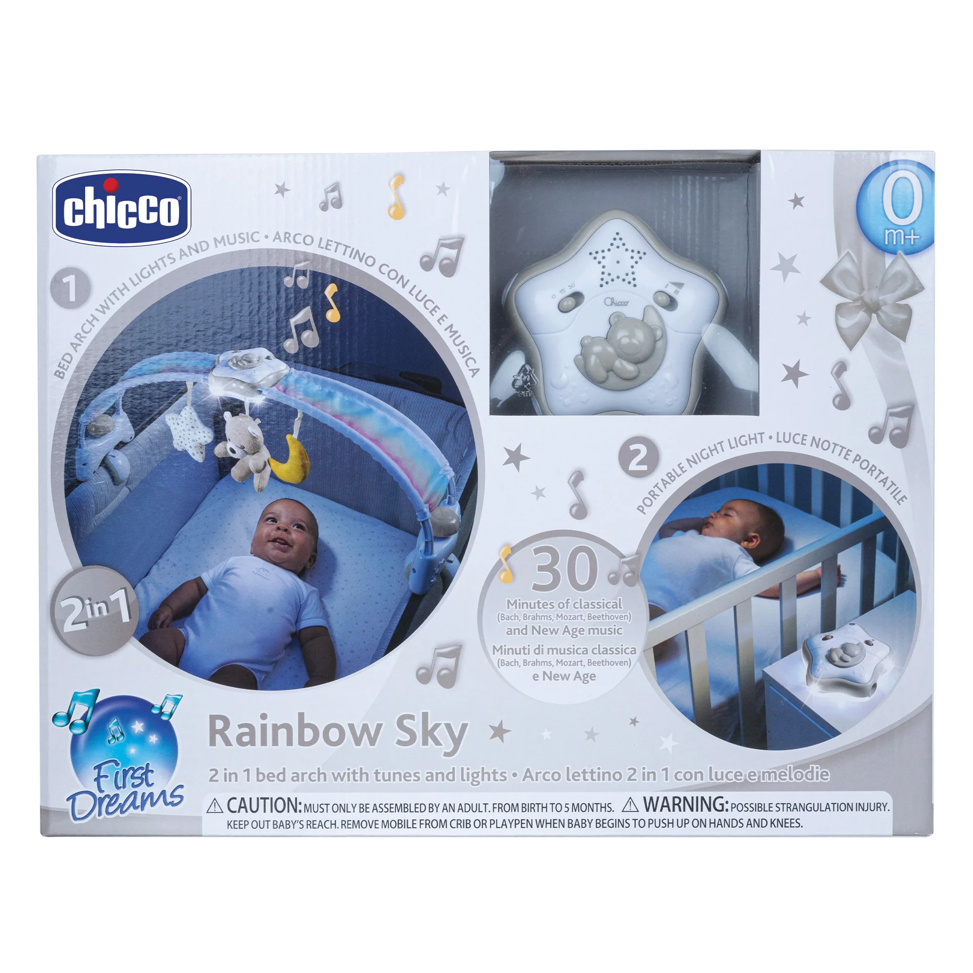 Chicco Arco Lettino First Dreams Rainbow Sky +0m - Image 21