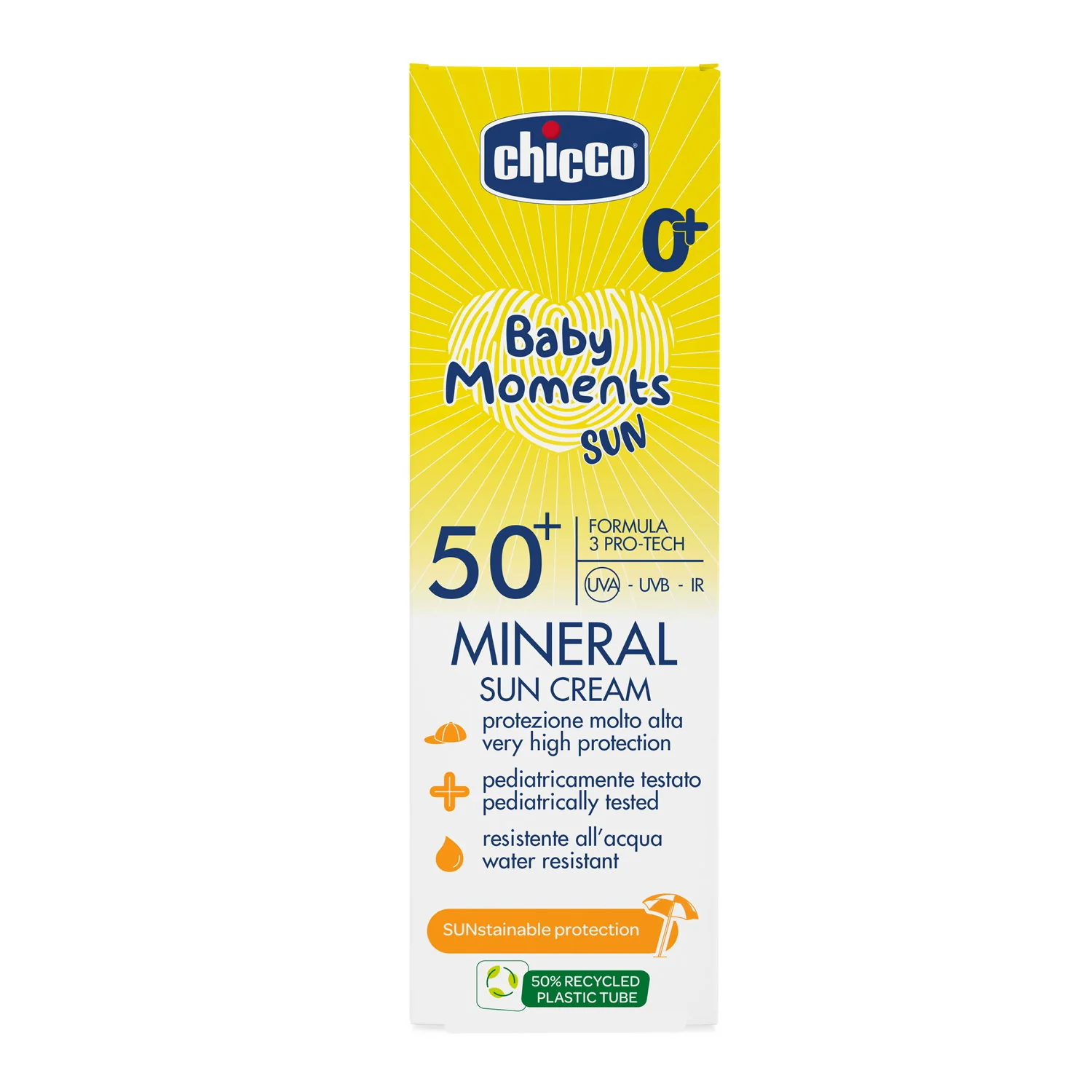 Chicco Crema Solare Mineral SPF 50+ Baby Moments Sun 75 ml - Image 2