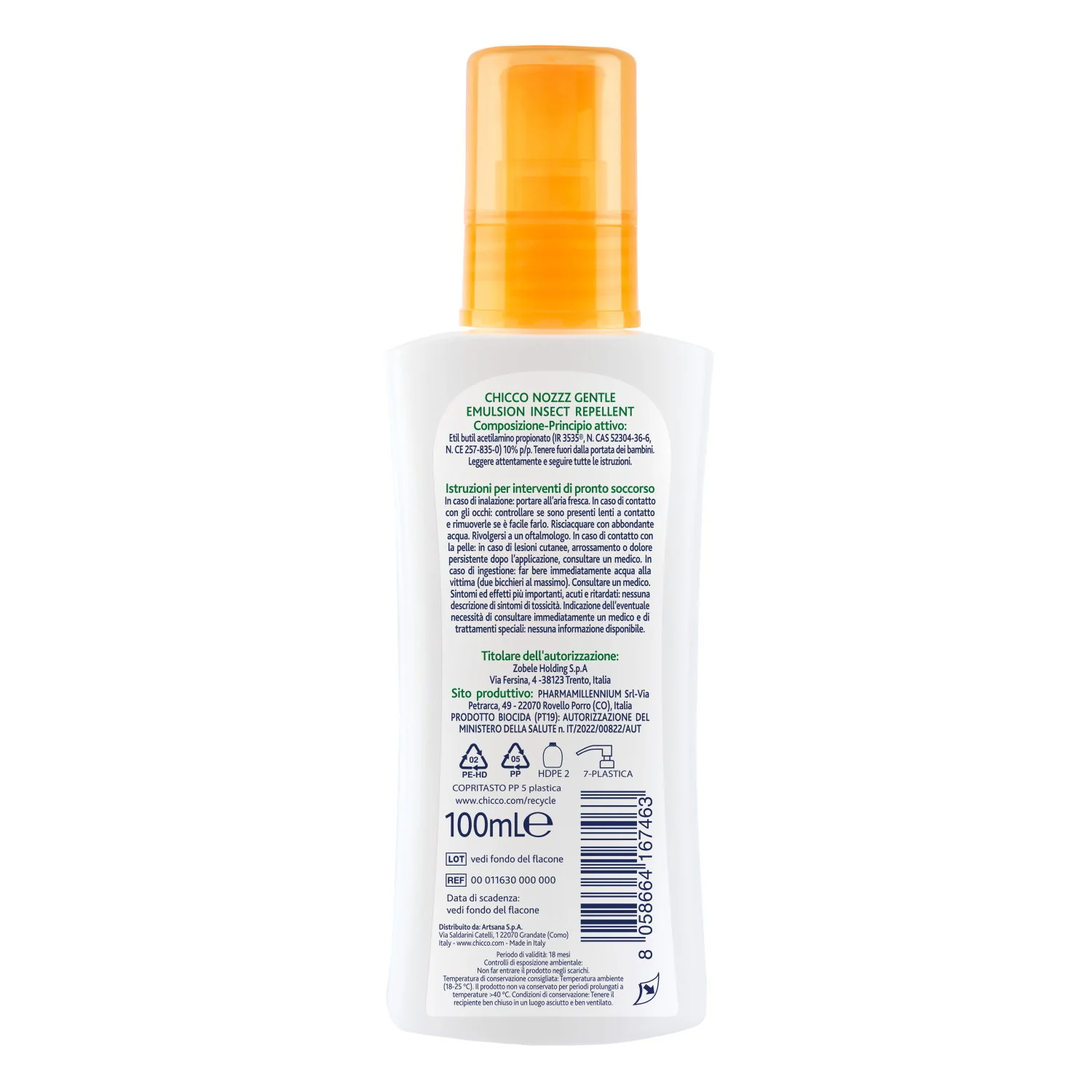 Chicco Emulsione Delicata Repellente Insetti NoZzz 100 ml - Image 2