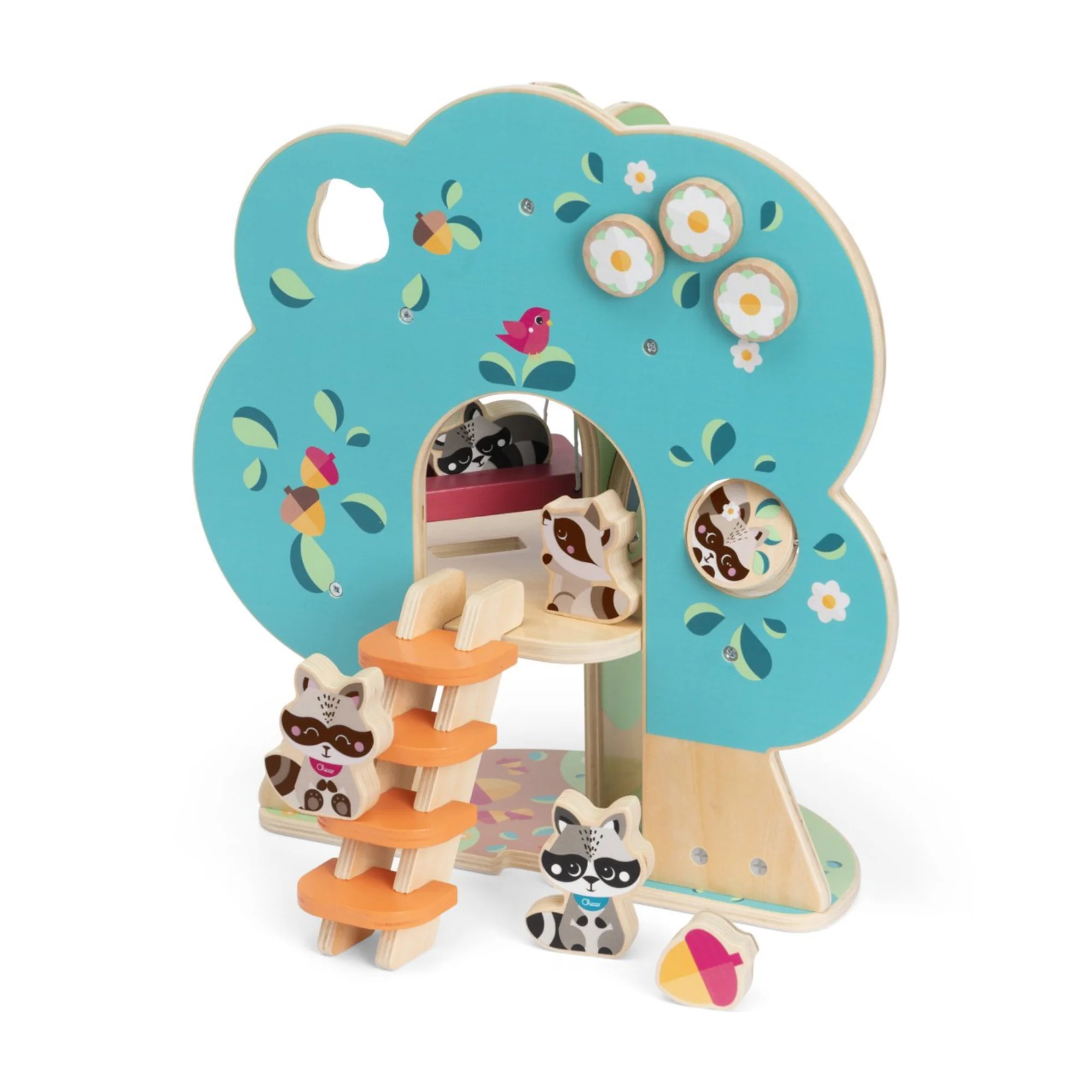 Chicco Playset in legno Il Grande Albero dei Procioni My Wood Friends +2 anni - Image 3