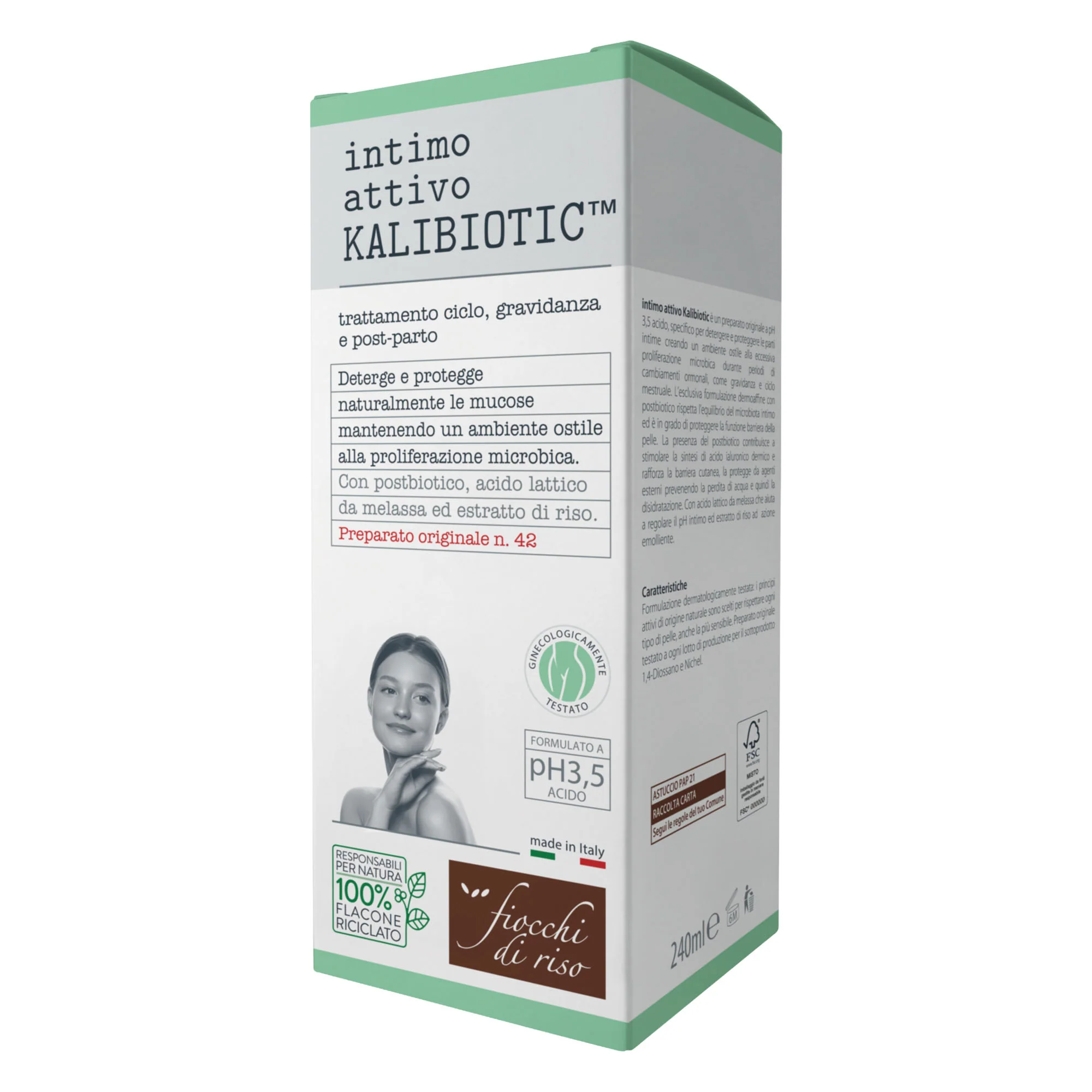 Fiocchi di Riso Intimo Attivo pH 3.5 Kalibiotic 240 ml - Image 4