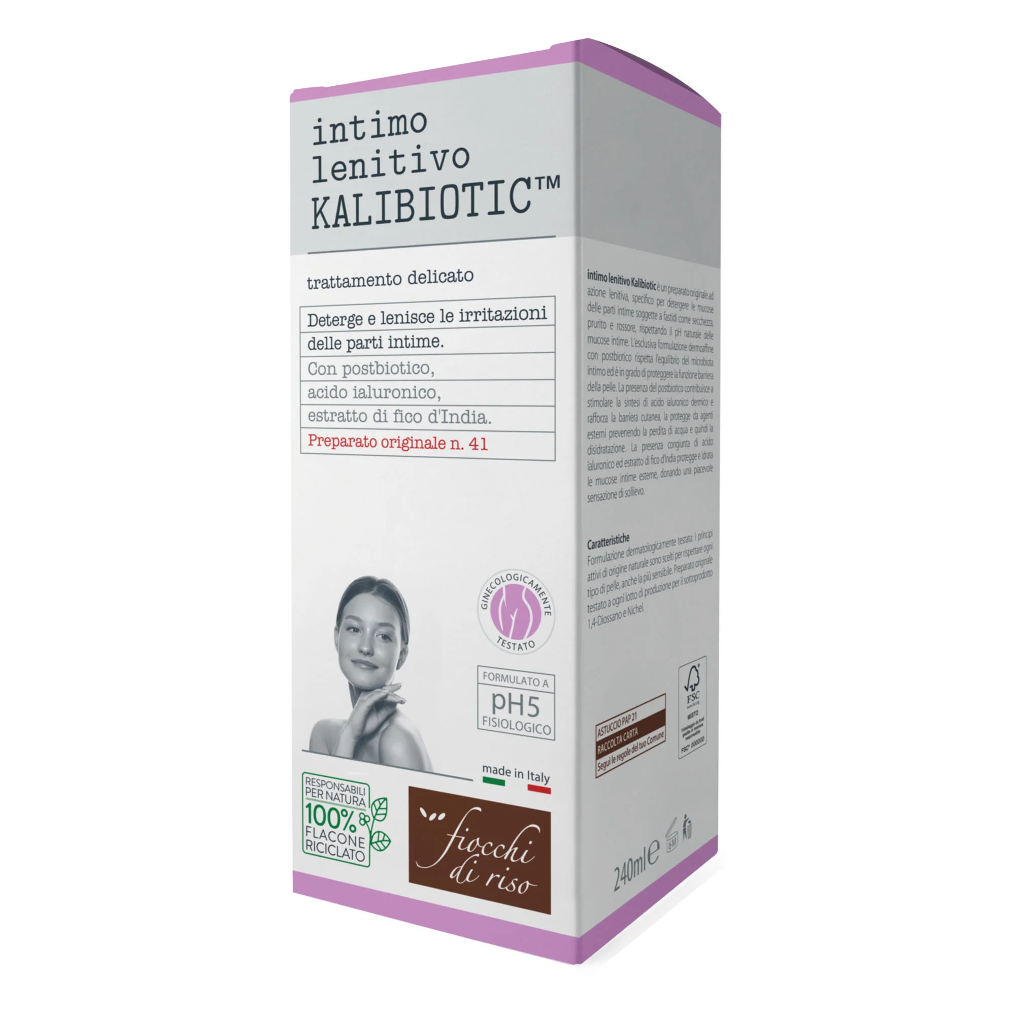Fiocchi di Riso Intimo Lenitivo pH 5 Kalibiotic 240 ml - Image 4