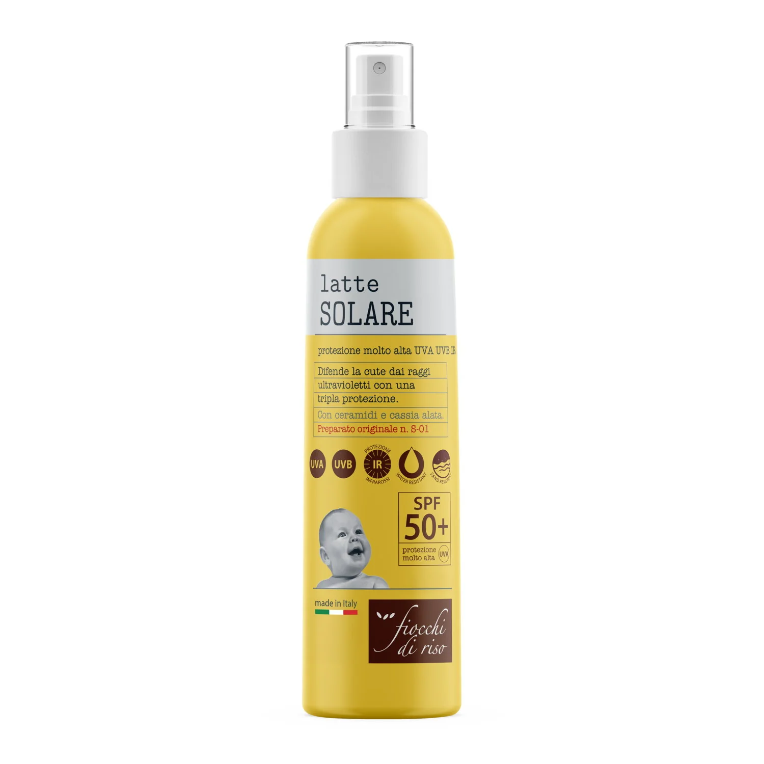 Fiocchi di Riso Spray Talco non Talco Dermo-Zzzz 100 ml + Latte Solare SPF 50+ 140 ml - Image 3