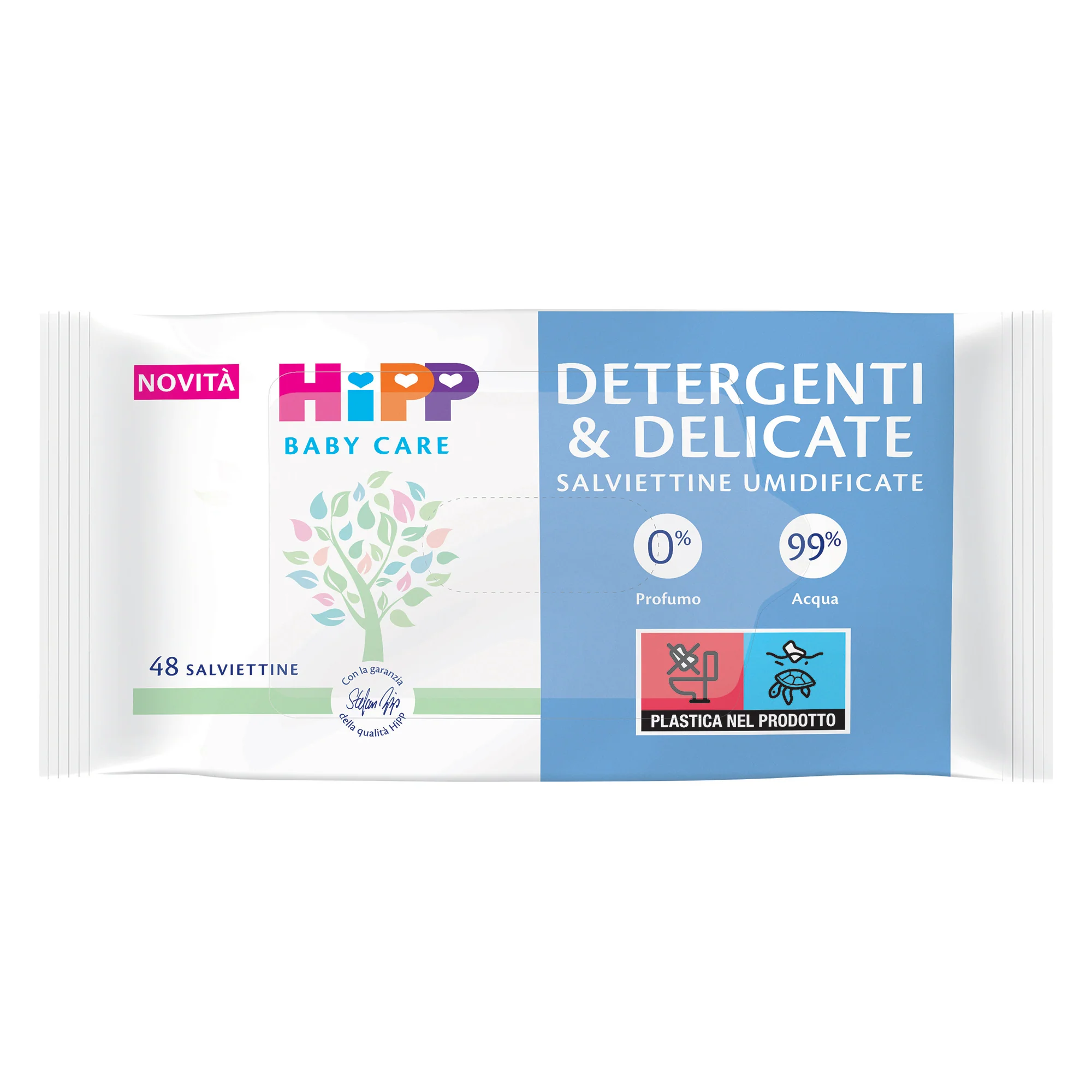 HiPP Baby Care Salviette Detergenti & Delicate 99% acqua 240 pezzi (5x48 pezzi) - Image 2