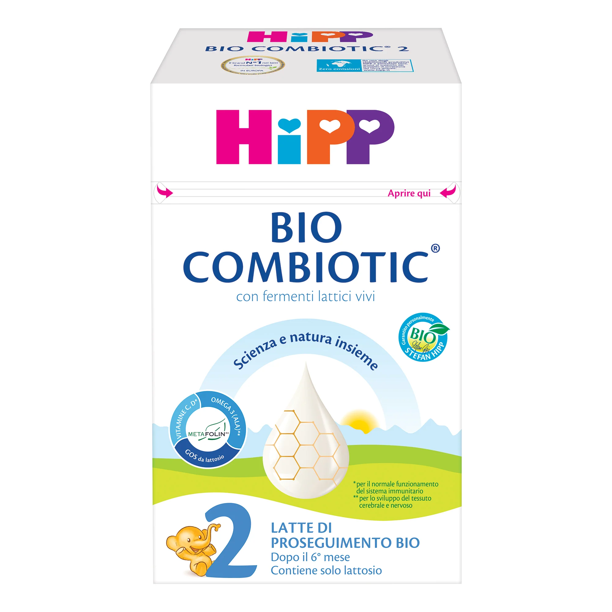 HiPP Latte di Proseguimento 2 Bio Combiotic in polvere 600 g