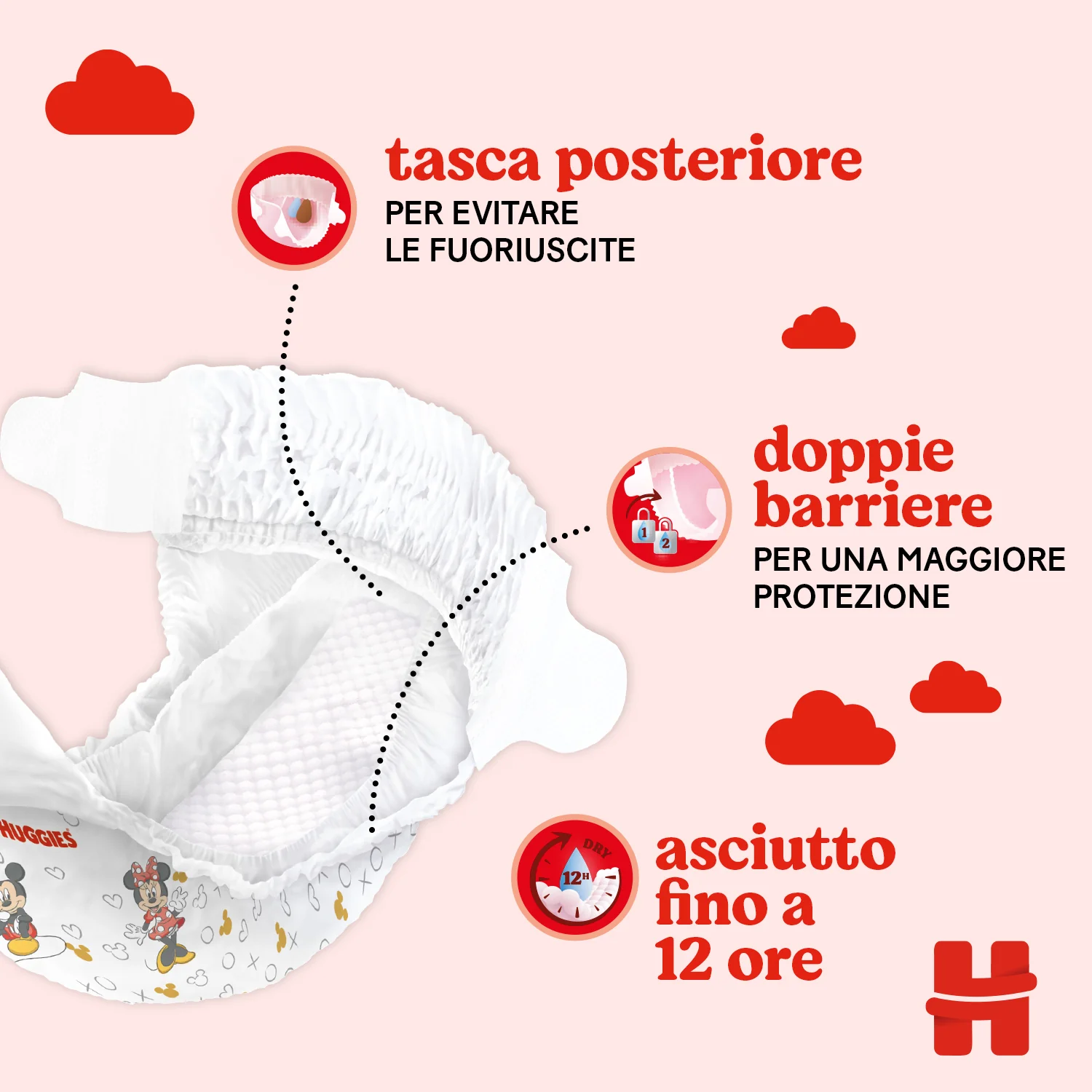 Huggies Pannolini Little Movers Taglia 5 (11-25 kg) Gigapack 126 pezzi - Image 4