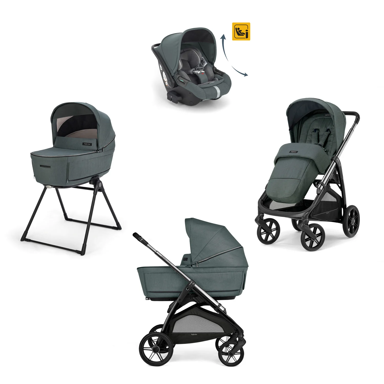 Inglesina Sistema Quattro Aptica Darwin Infant Recline - Image 6