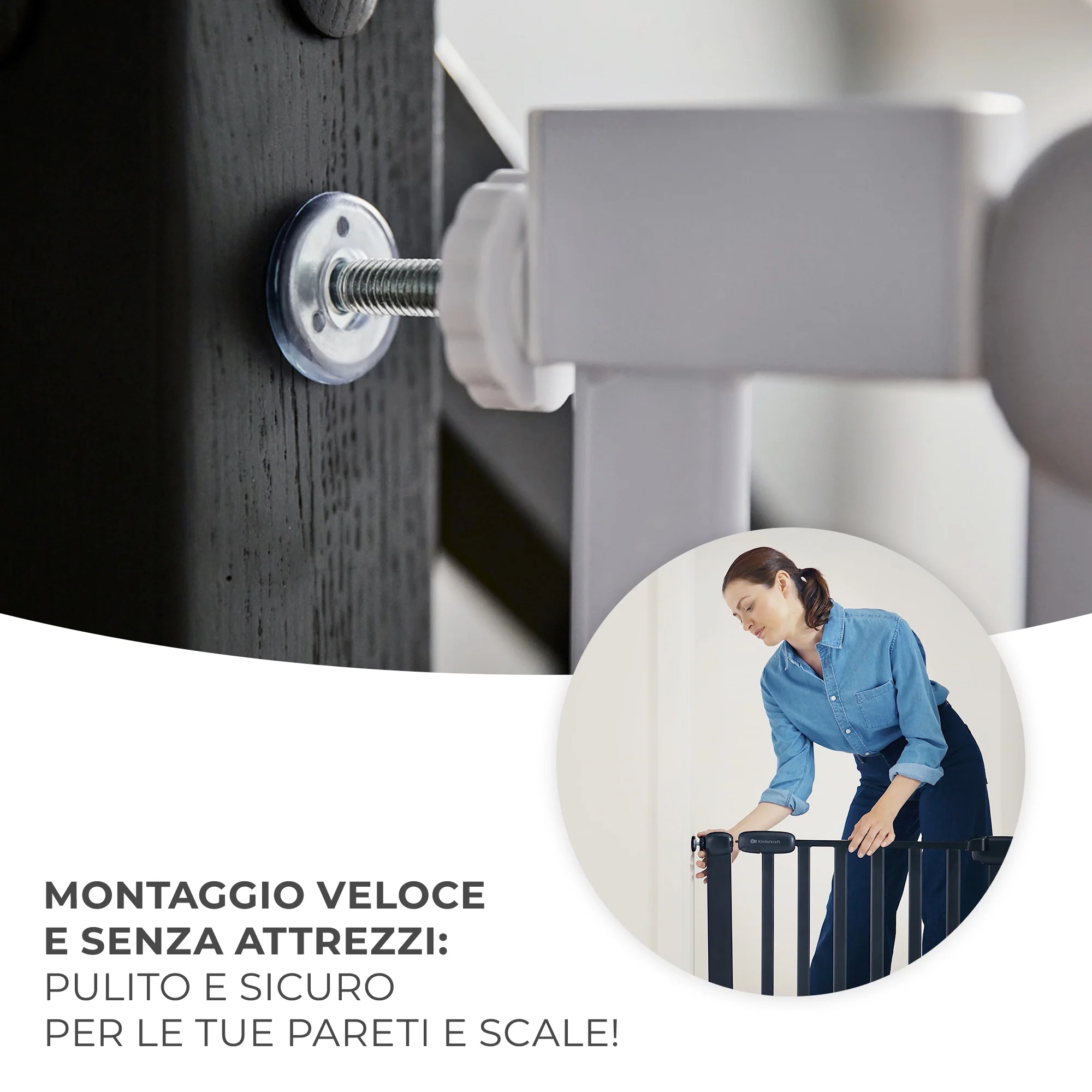 Kinderkraft Cancelletto di Sicurezza Lock&Go - Image 6