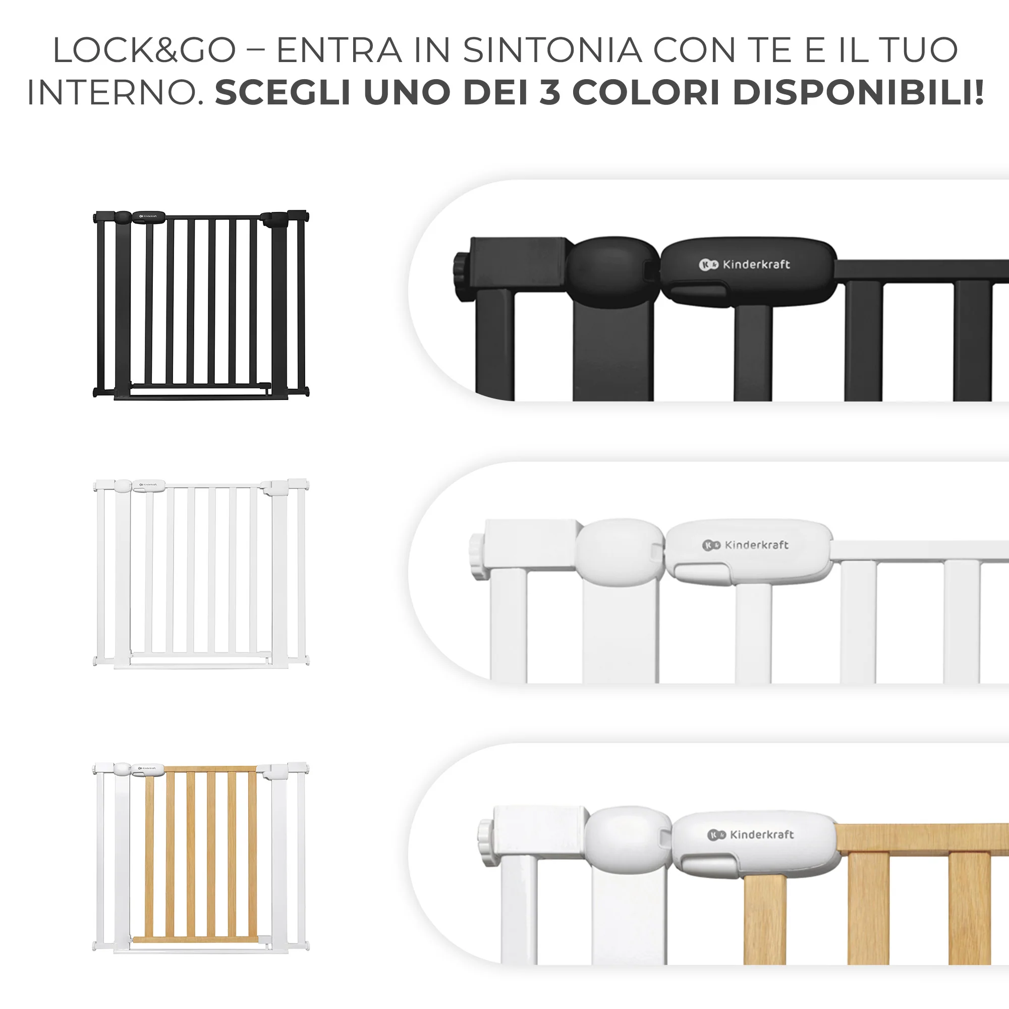 Kinderkraft Cancelletto di Sicurezza Lock&Go - Image 8