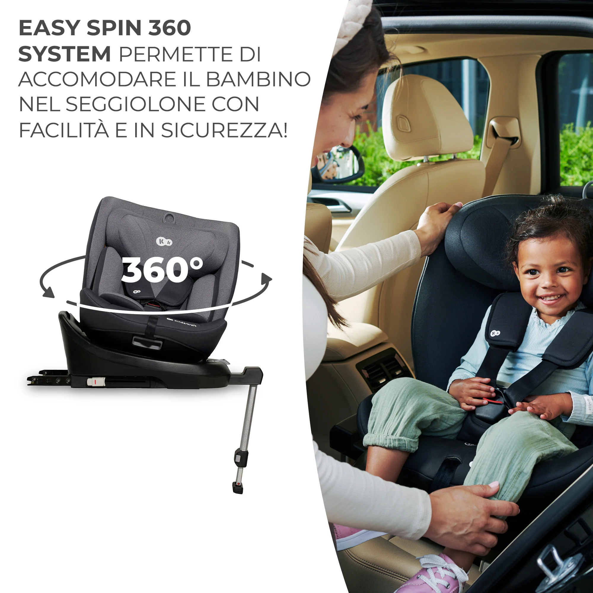Kinderkraft Seggiolino Auto i-360 i-Size 40-150 cm - Image 19