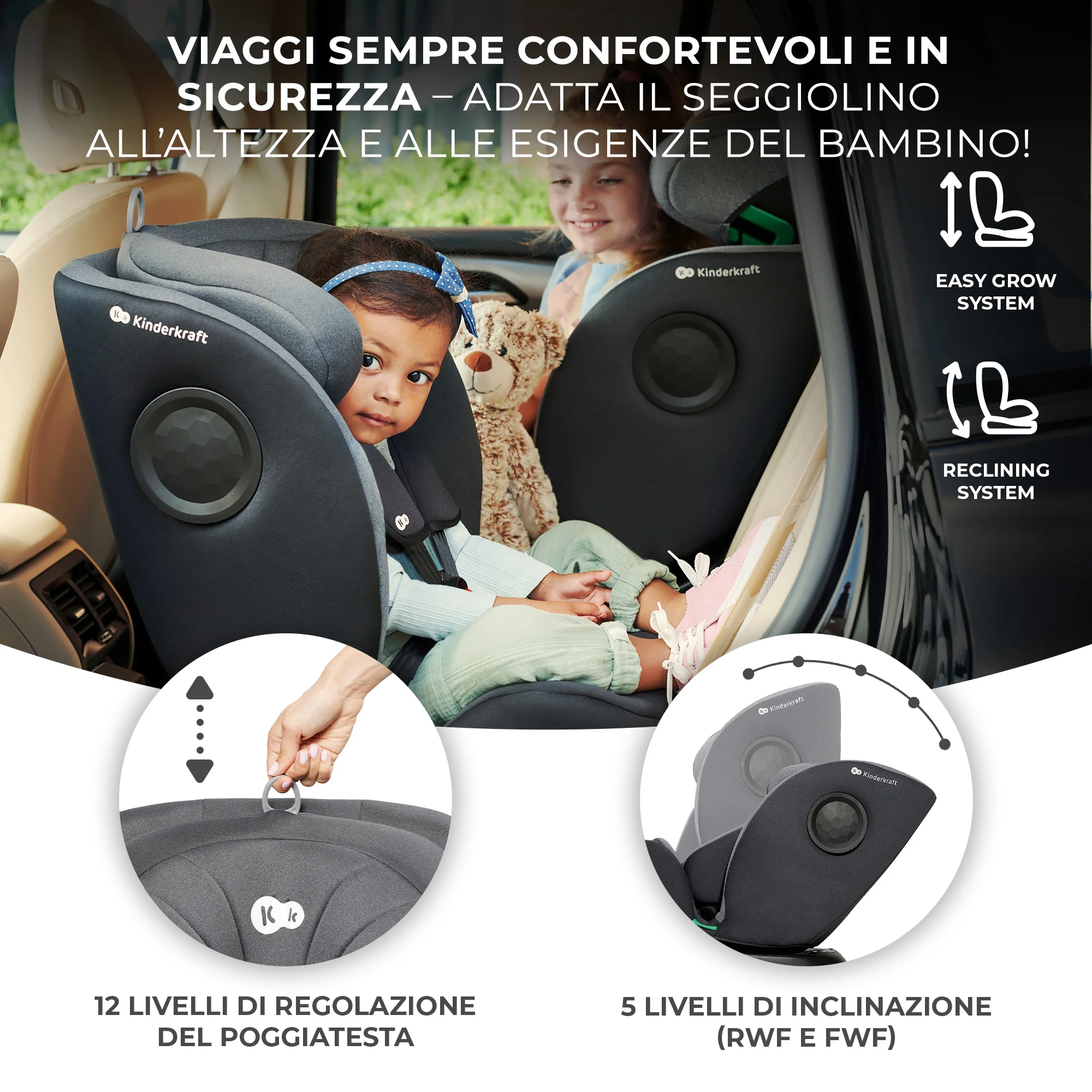 Kinderkraft Seggiolino Auto i-360 i-Size 40-150 cm - Image 22