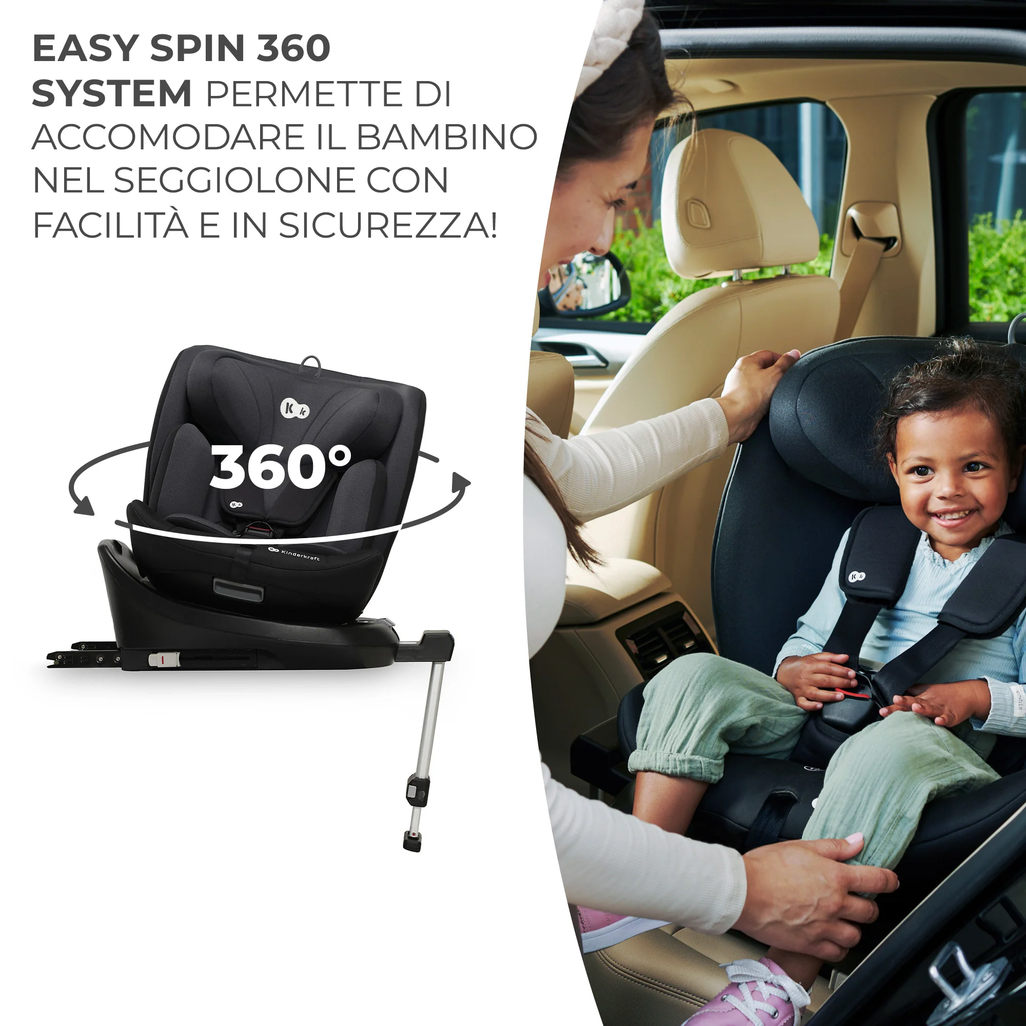 Kinderkraft Seggiolino Auto i-360 i-Size 40-150 cm - Image 5