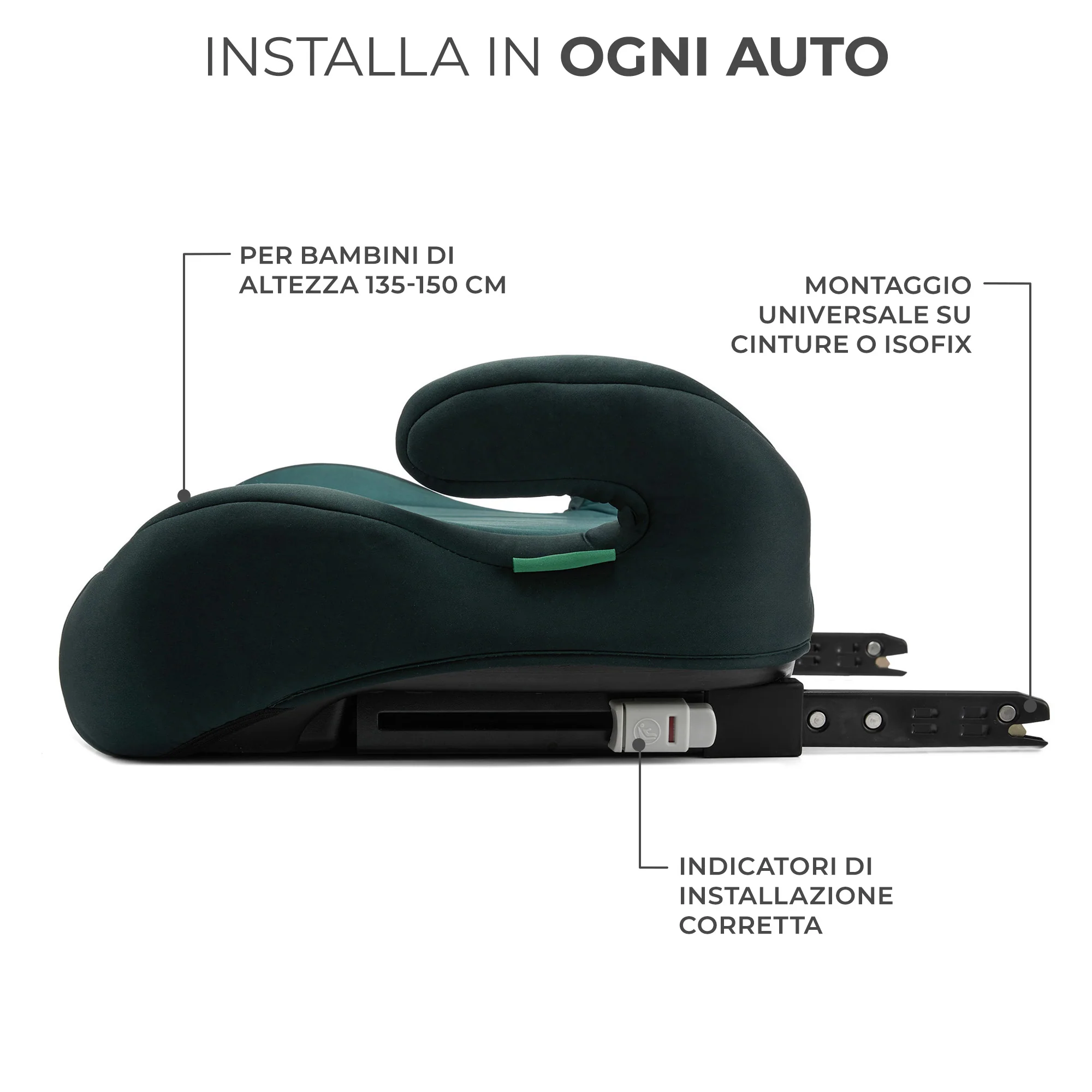 Kinderkraft Seggiolino Auto i-Boost i-Size 135-150 cm - Image 16
