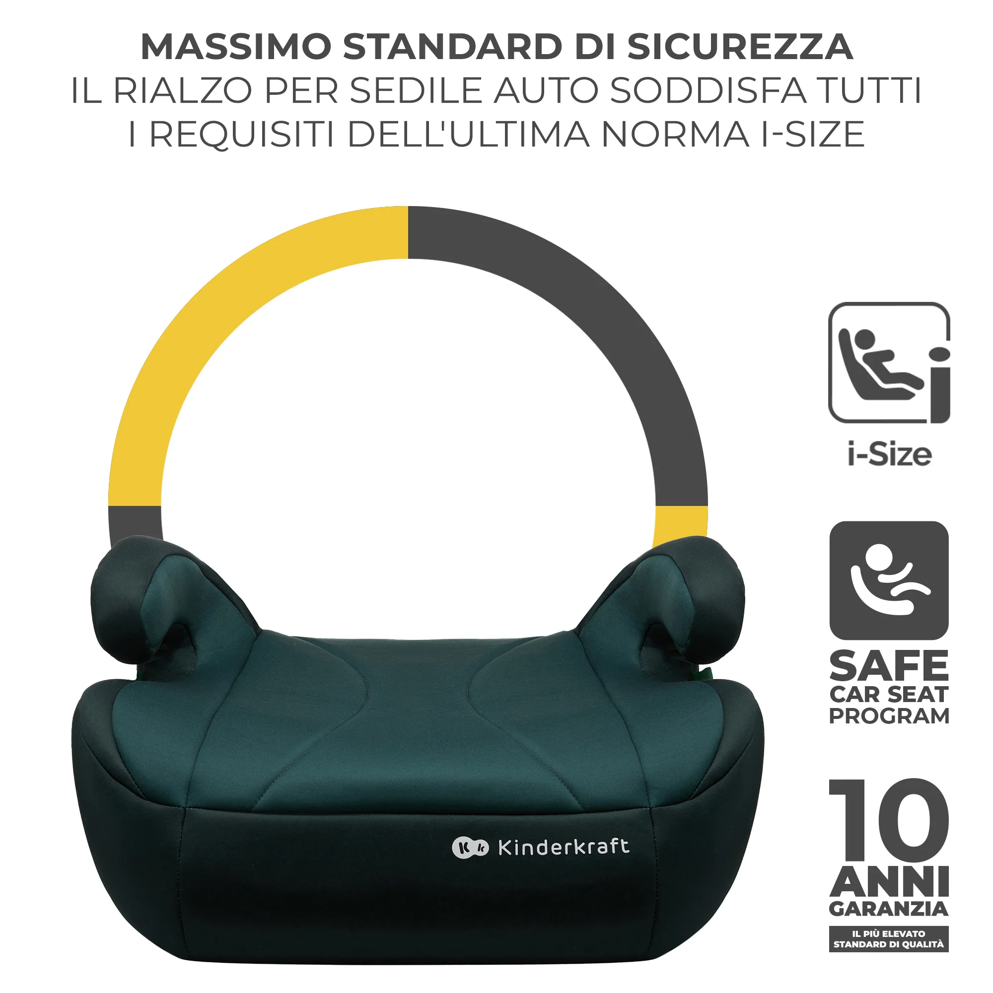 Kinderkraft Seggiolino Auto i-Boost i-Size 135-150 cm - Image 19