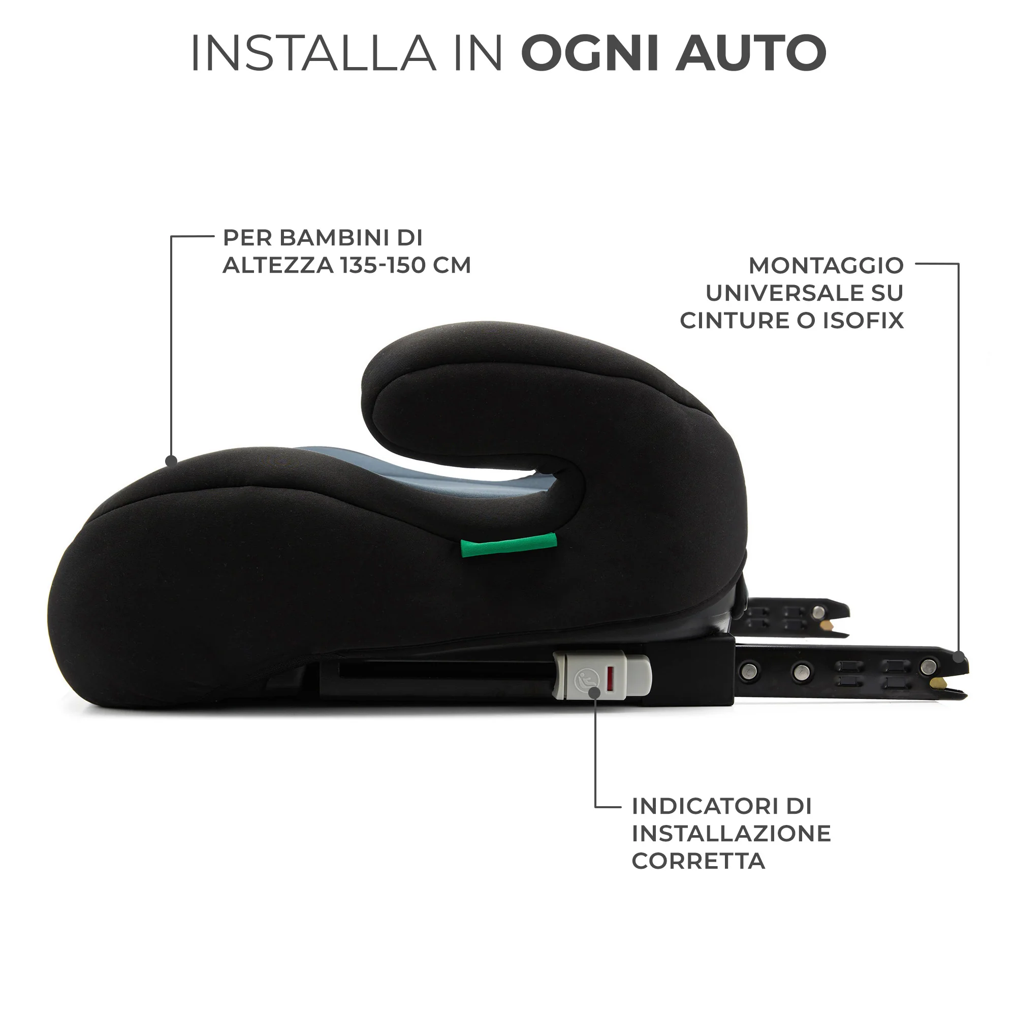 Kinderkraft Seggiolino Auto i-Boost i-Size 135-150 cm - Image 9