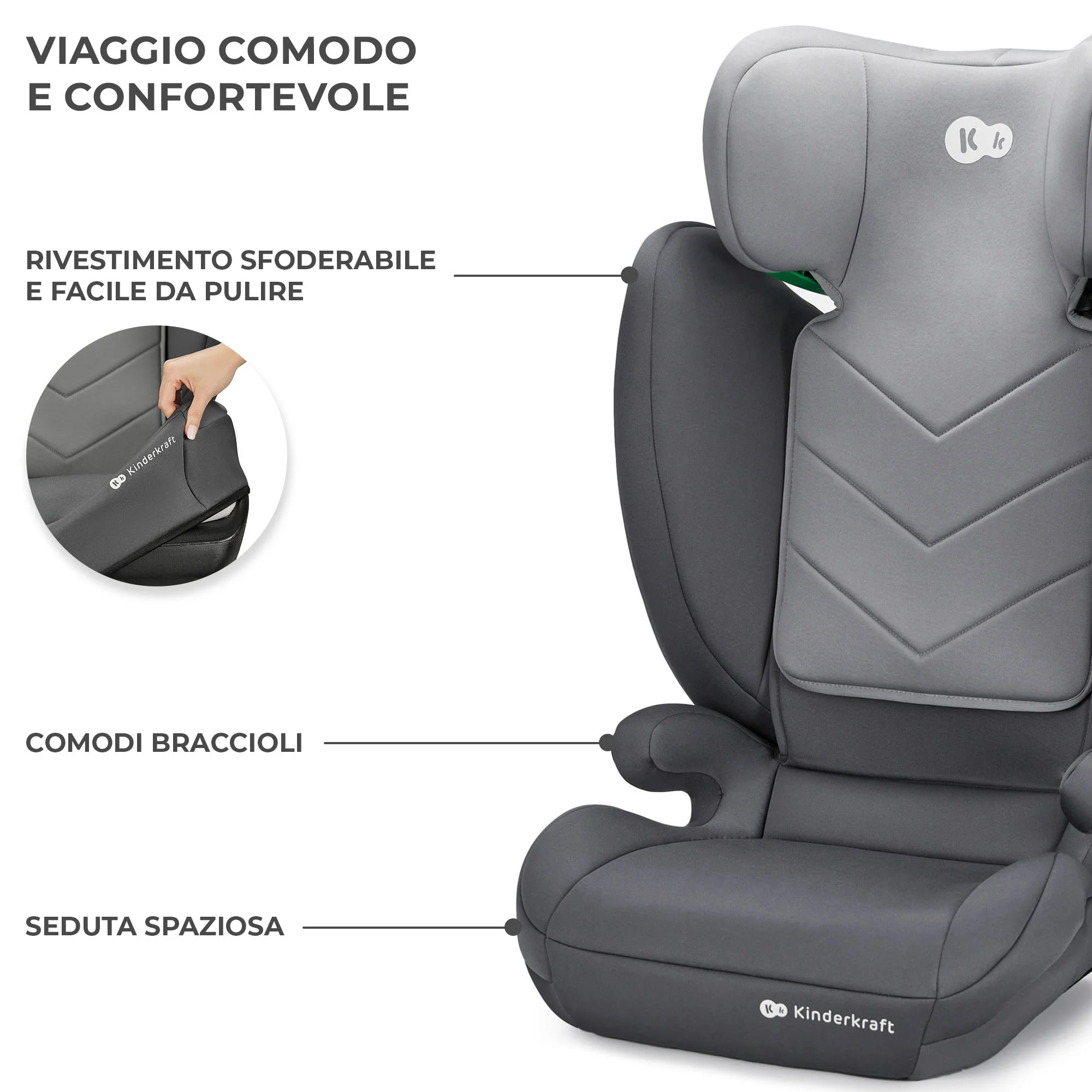 Kinderkraft Seggiolino Auto i-Spark i-Size 100-150 cm - Image 21