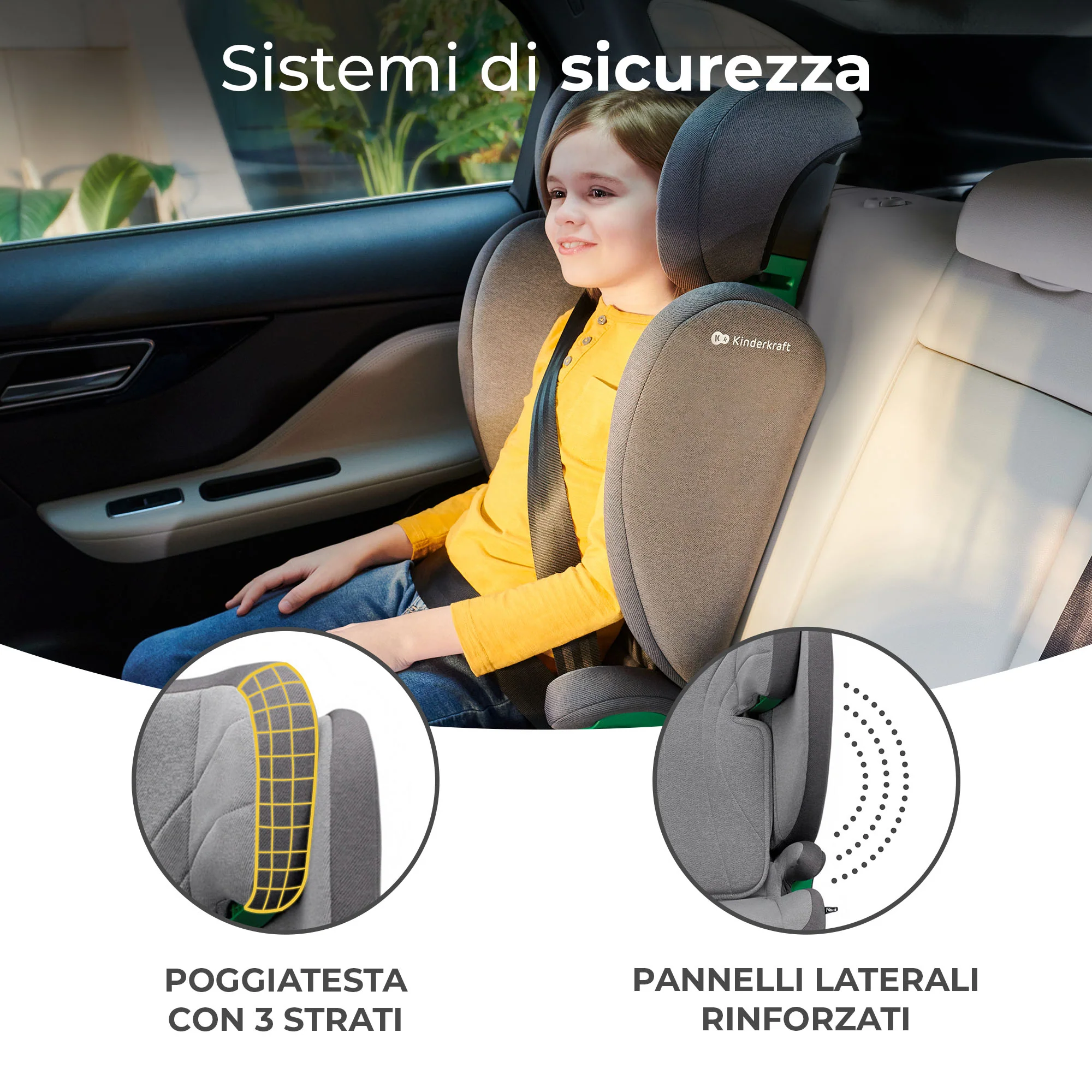Kinderkraft Seggiolino Auto Junior Fix 2 i-Size 100-150 cm - Image 3