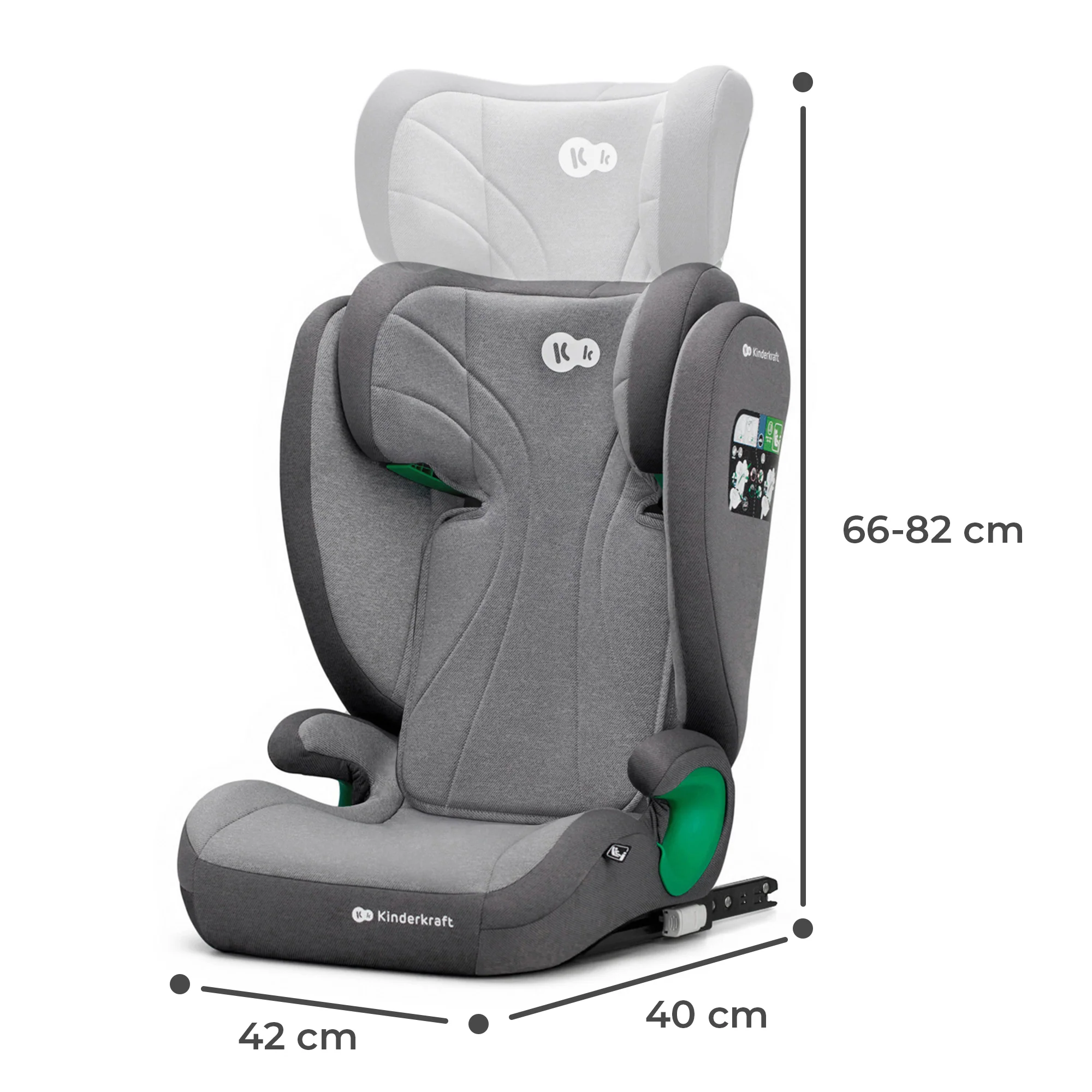 Kinderkraft Seggiolino Auto Junior Fix 2 i-Size 100-150 cm - Image 8