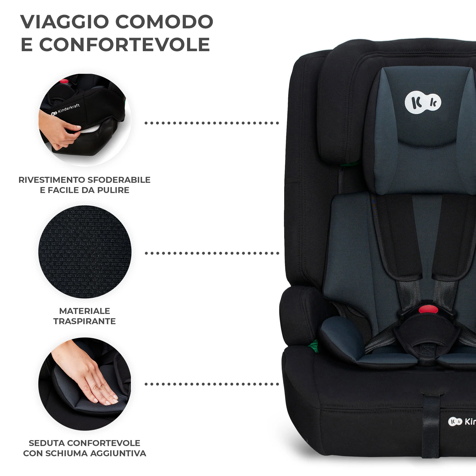 Kinderkraft Seggiolino Auto Safety Fix 2 i-Size 76-150 cm - Image 9