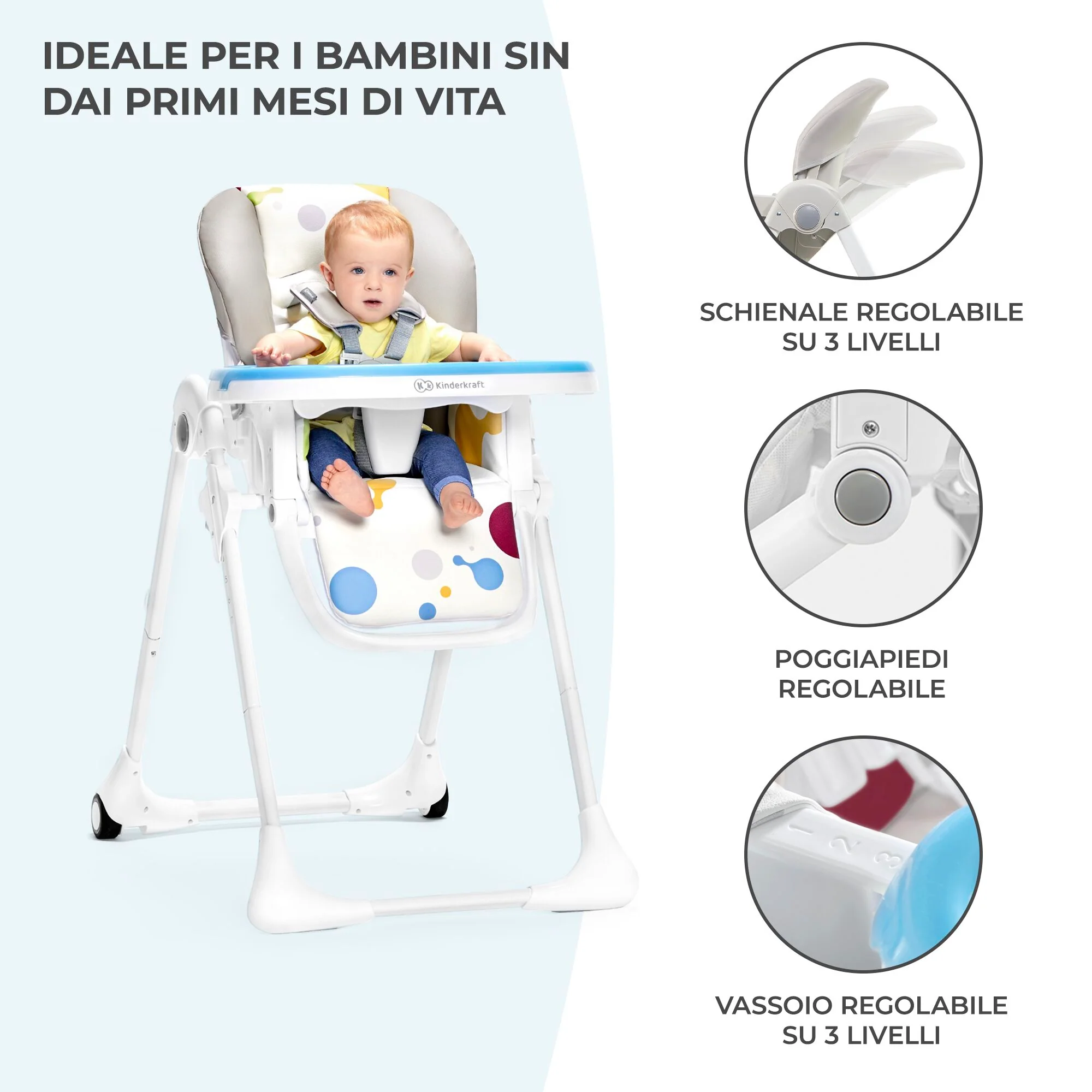 Kinderkraft Seggiolone Yummy - Image 3