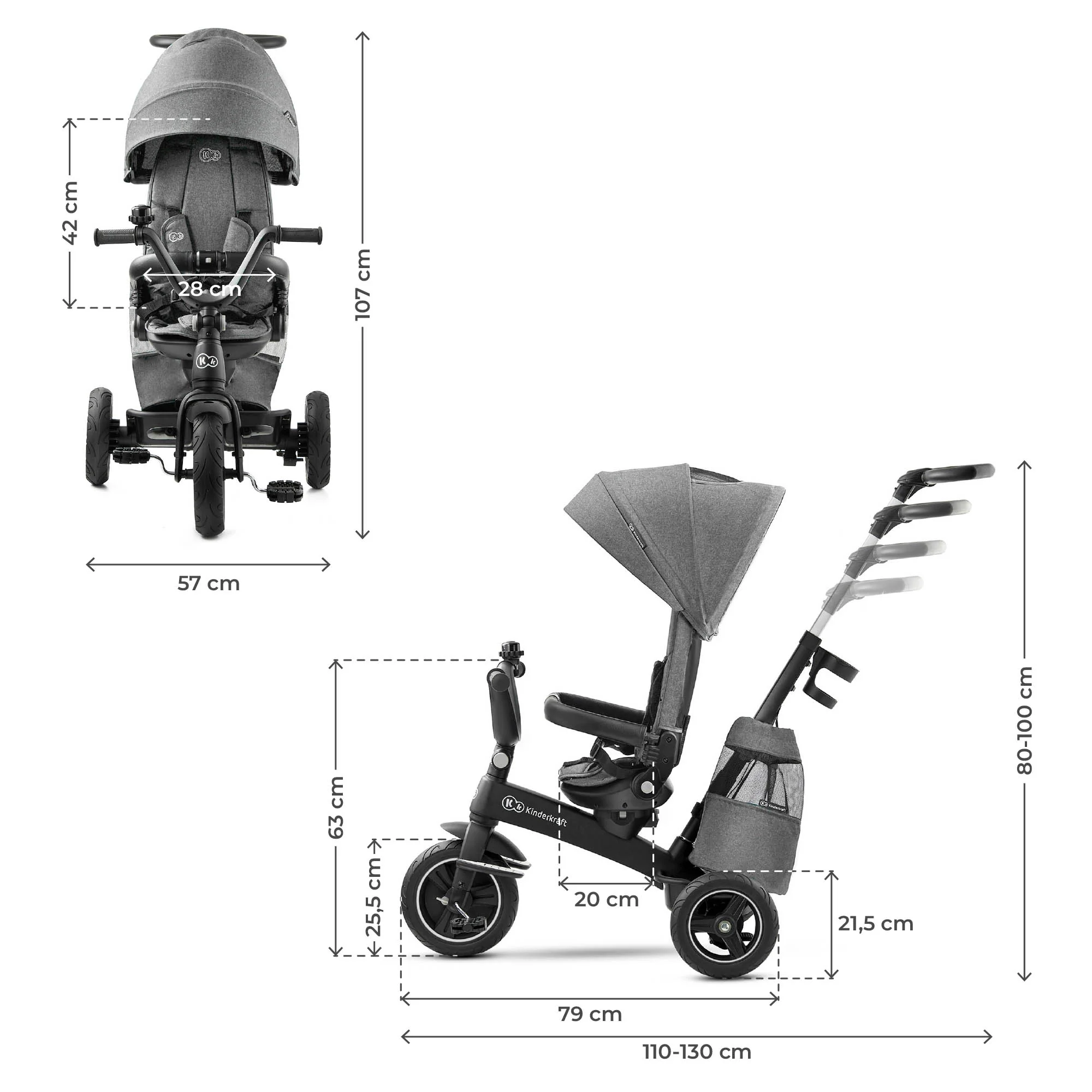 Kinderkraft Triciclo Evolutivo 5in1 Easytwist +9 mesi - Image 10
