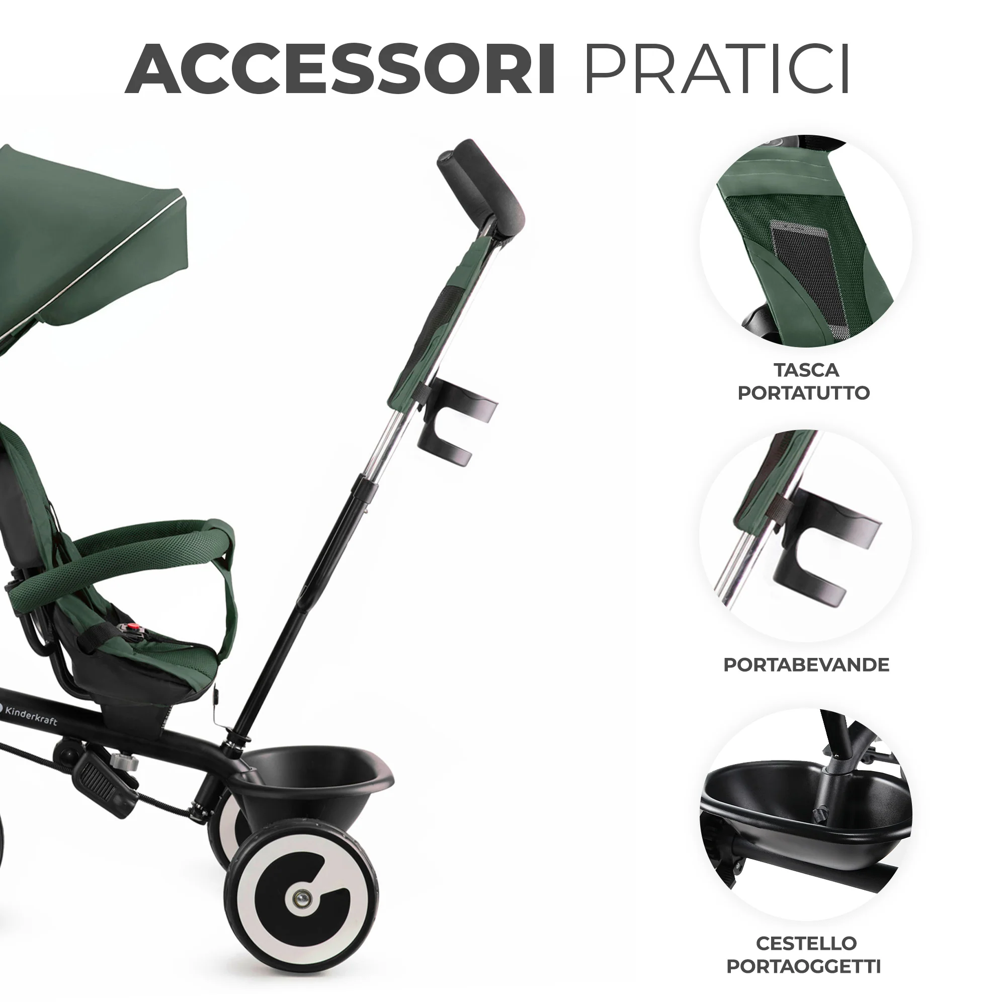 Kinderkraft Triciclo Evolutivo Aston +9 mesi - Image 13