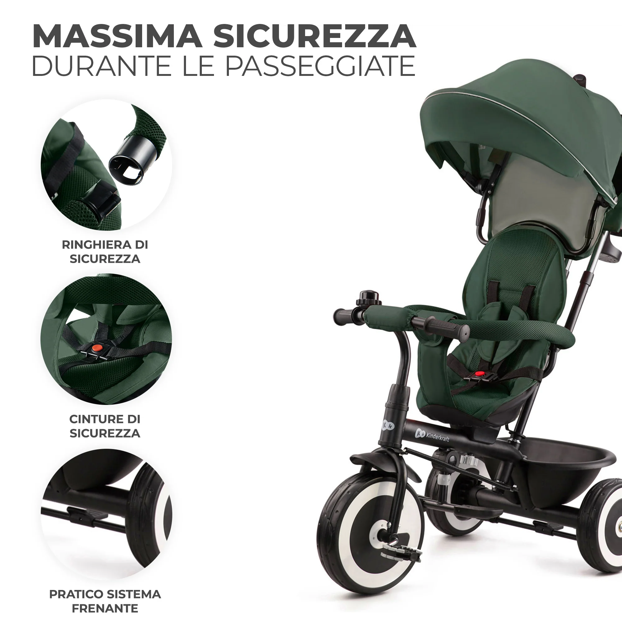 Kinderkraft Triciclo Evolutivo Aston +9 mesi - Image 14