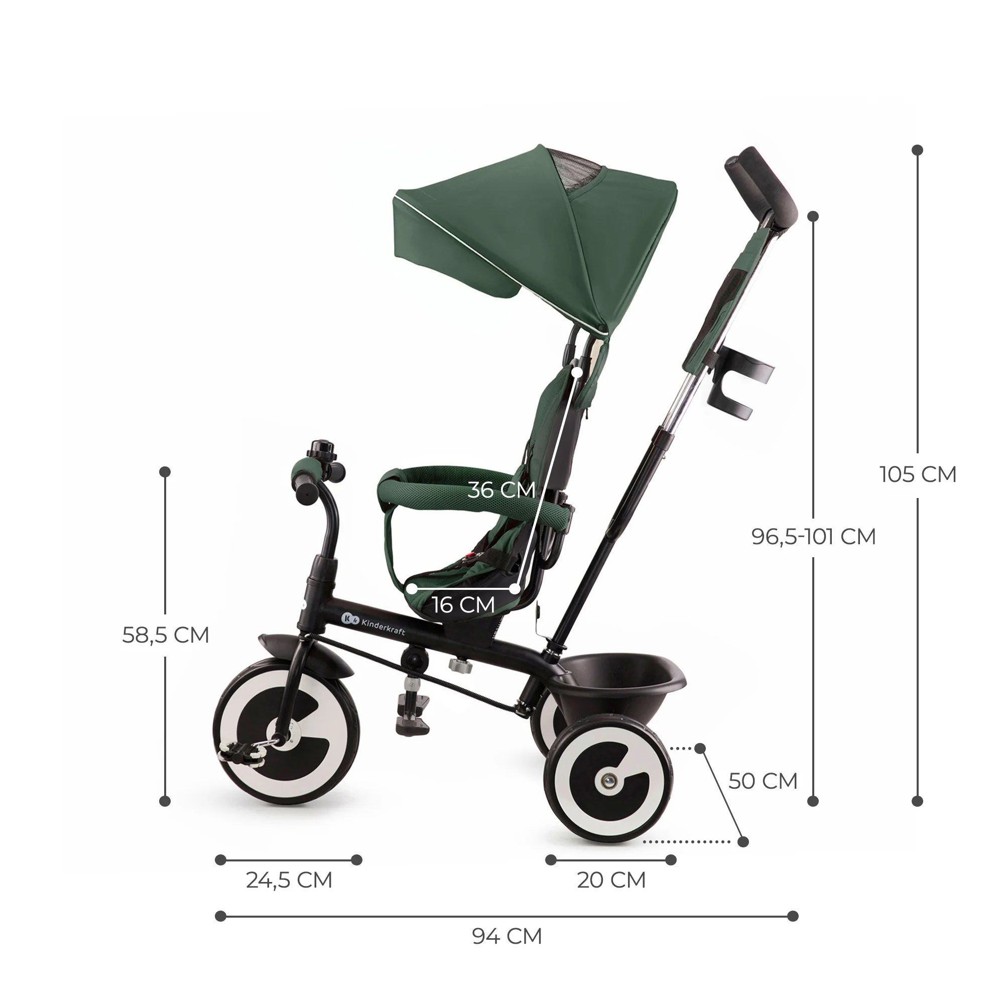 Kinderkraft Triciclo Evolutivo Aston +9 mesi - Image 16