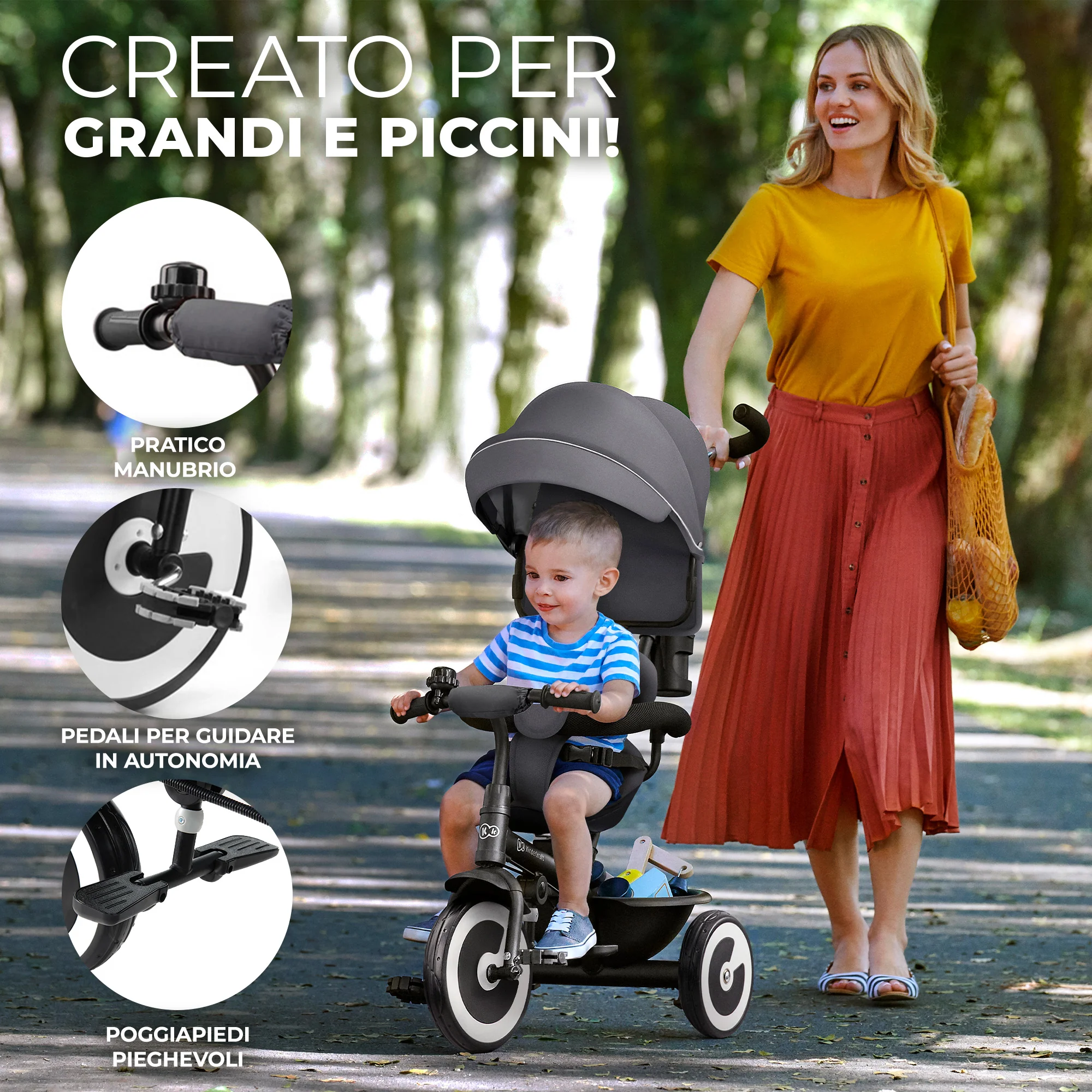 Kinderkraft Triciclo Evolutivo Aston +9 mesi - Image 19