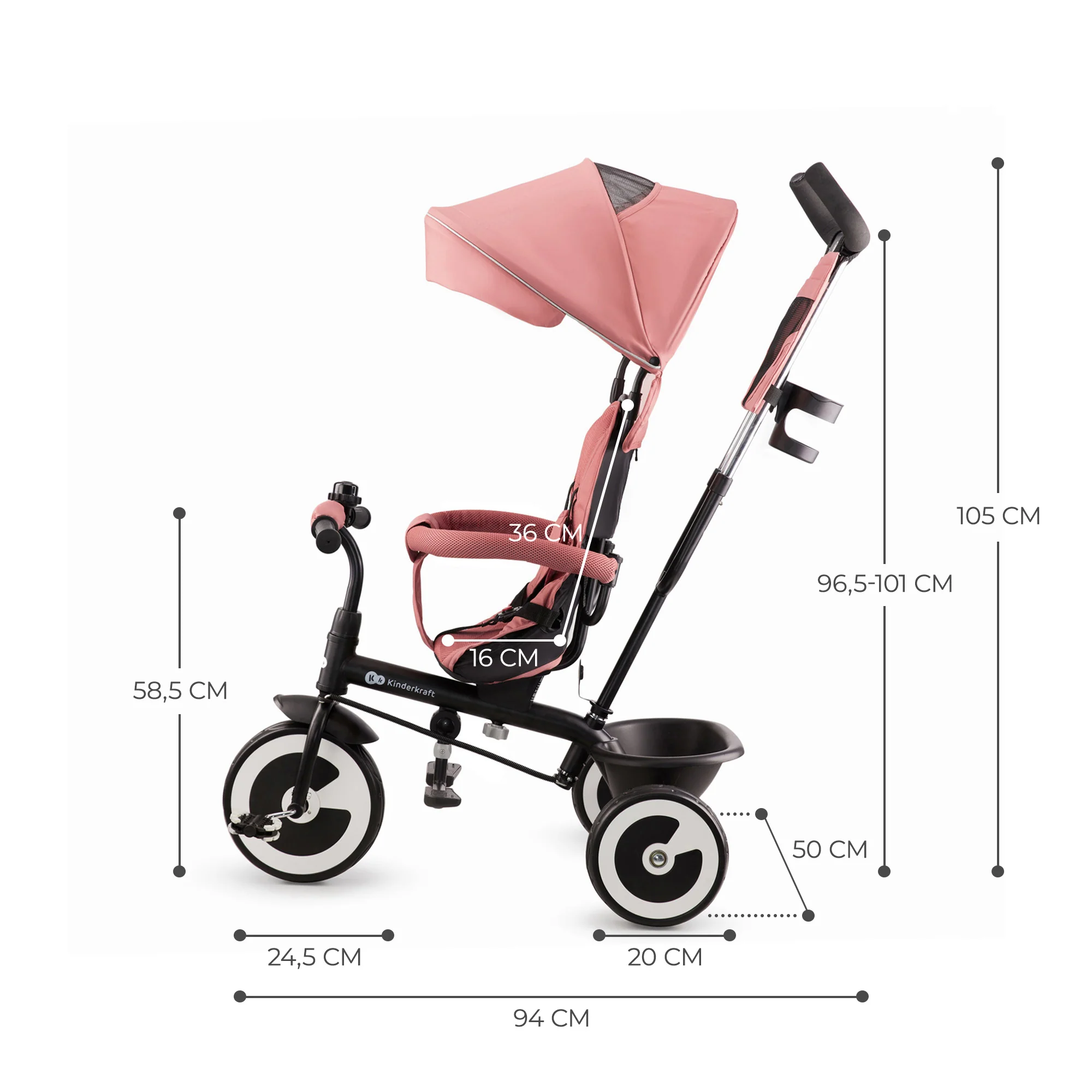 Kinderkraft Triciclo Evolutivo Aston +9 mesi - Image 24