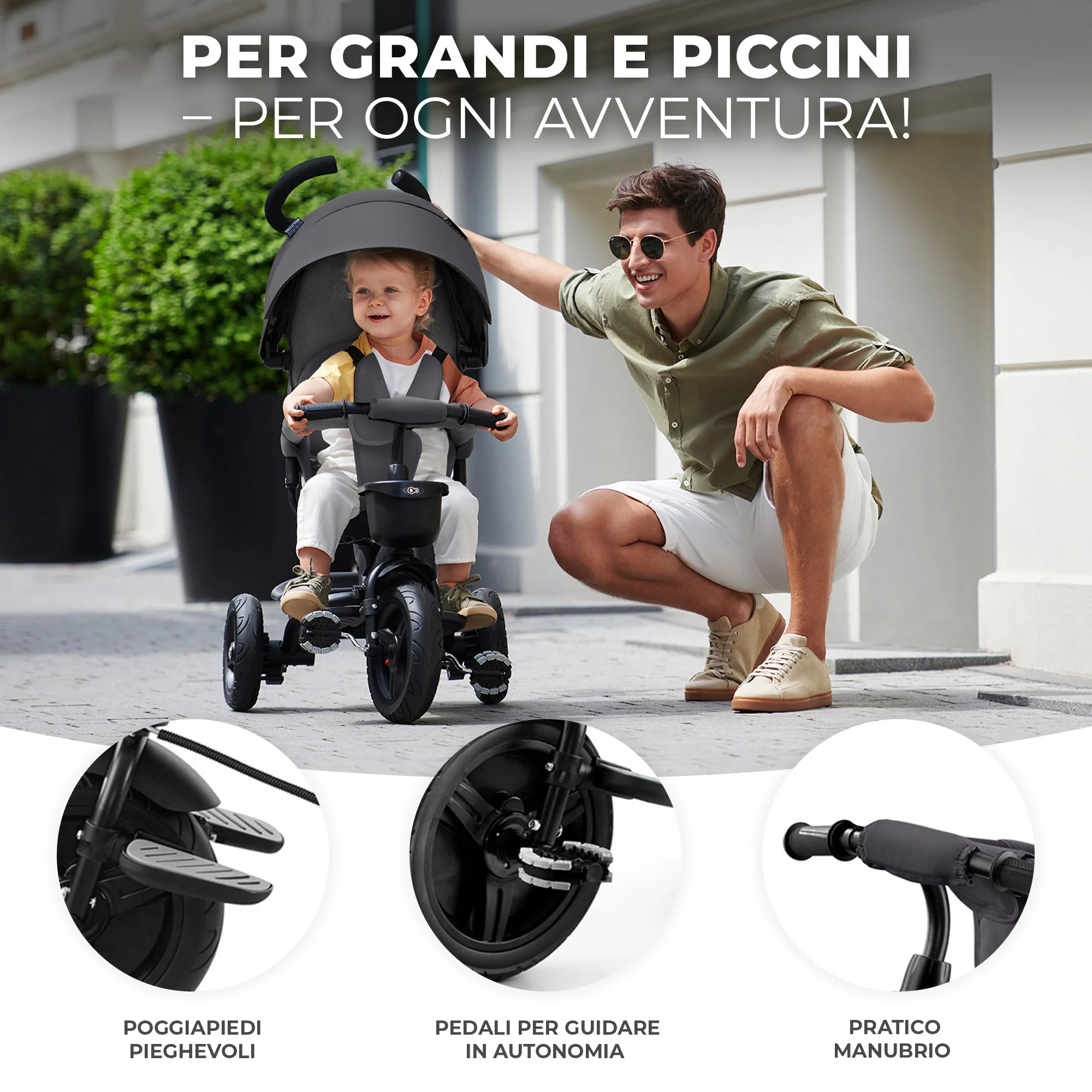 Kinderkraft Triciclo Evolutivo Aveo +9 mesi - Image 4