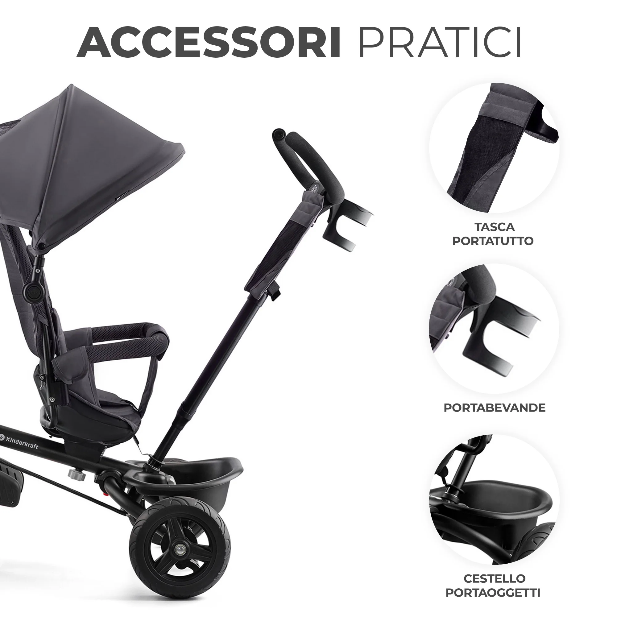 Kinderkraft Triciclo Evolutivo Aveo +9 mesi - Image 6