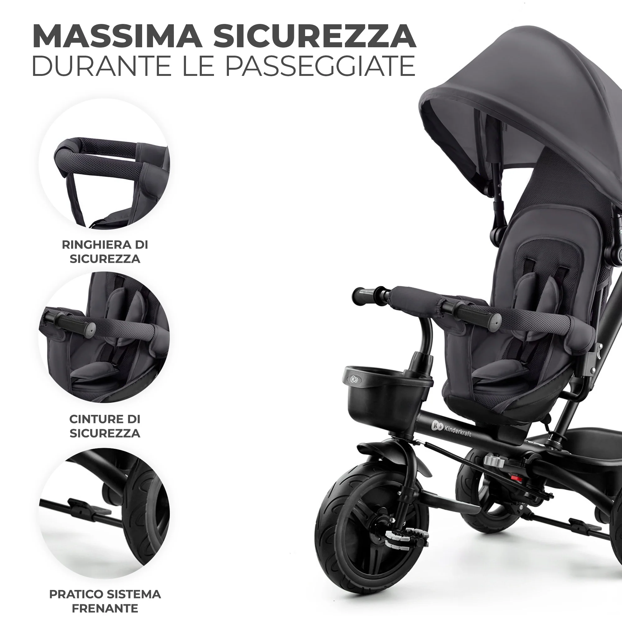 Kinderkraft Triciclo Evolutivo Aveo +9 mesi - Image 7