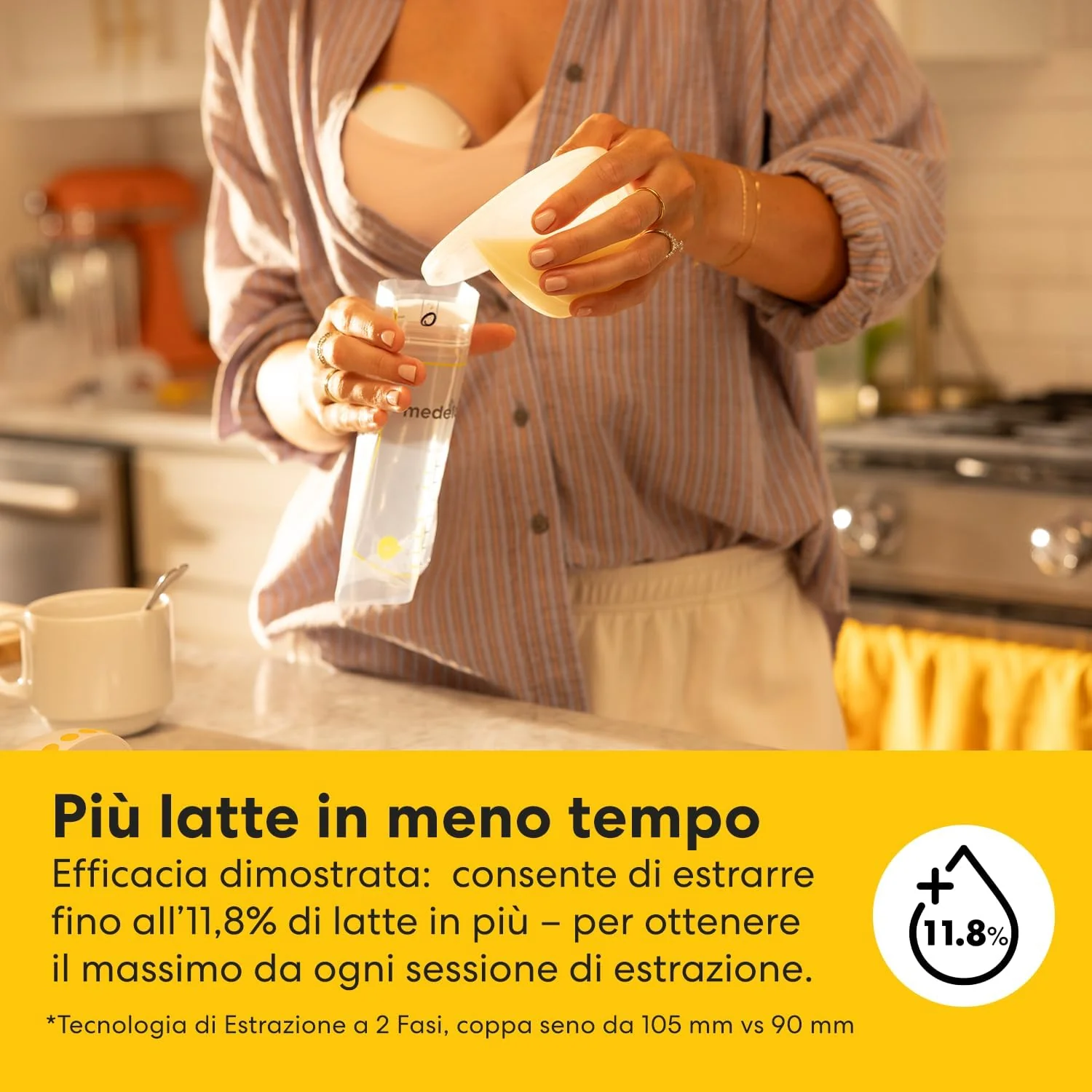 Medela Tiralatte Elettrico Indossabile Doppio Motion InBra - Image 6