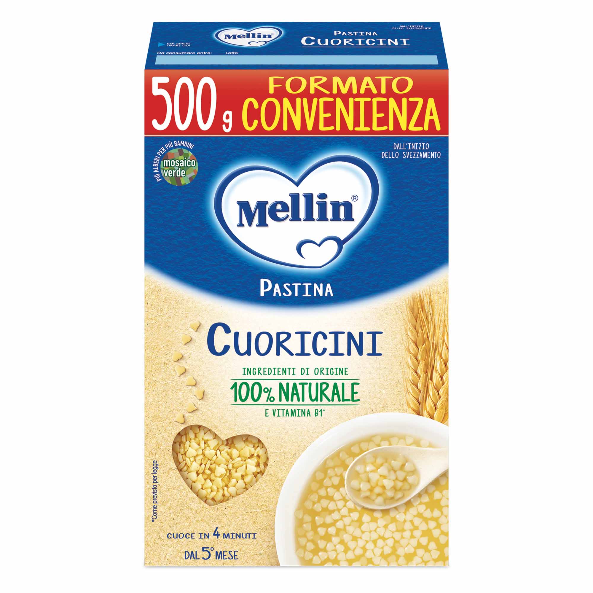 Mellin Pastina Cuoricini 500 g