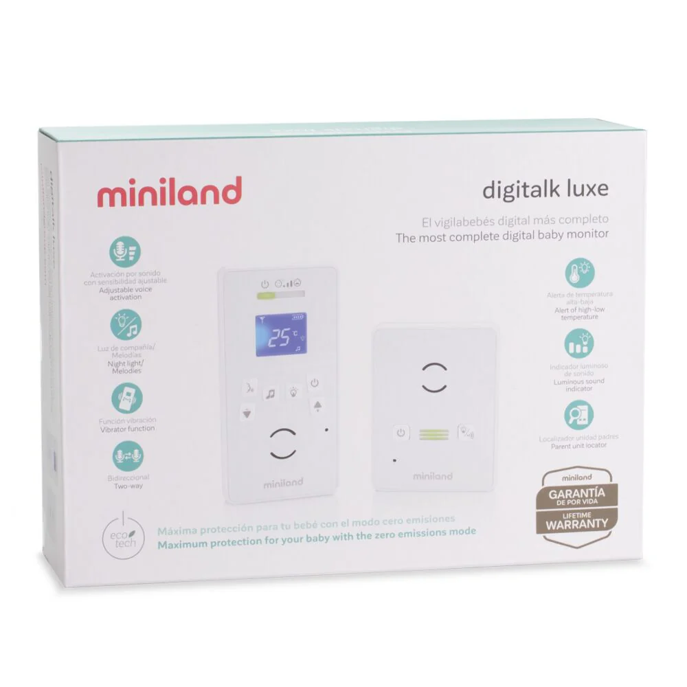 Miniland Baby Monitor Audio Digitalk Luxe - Image 4