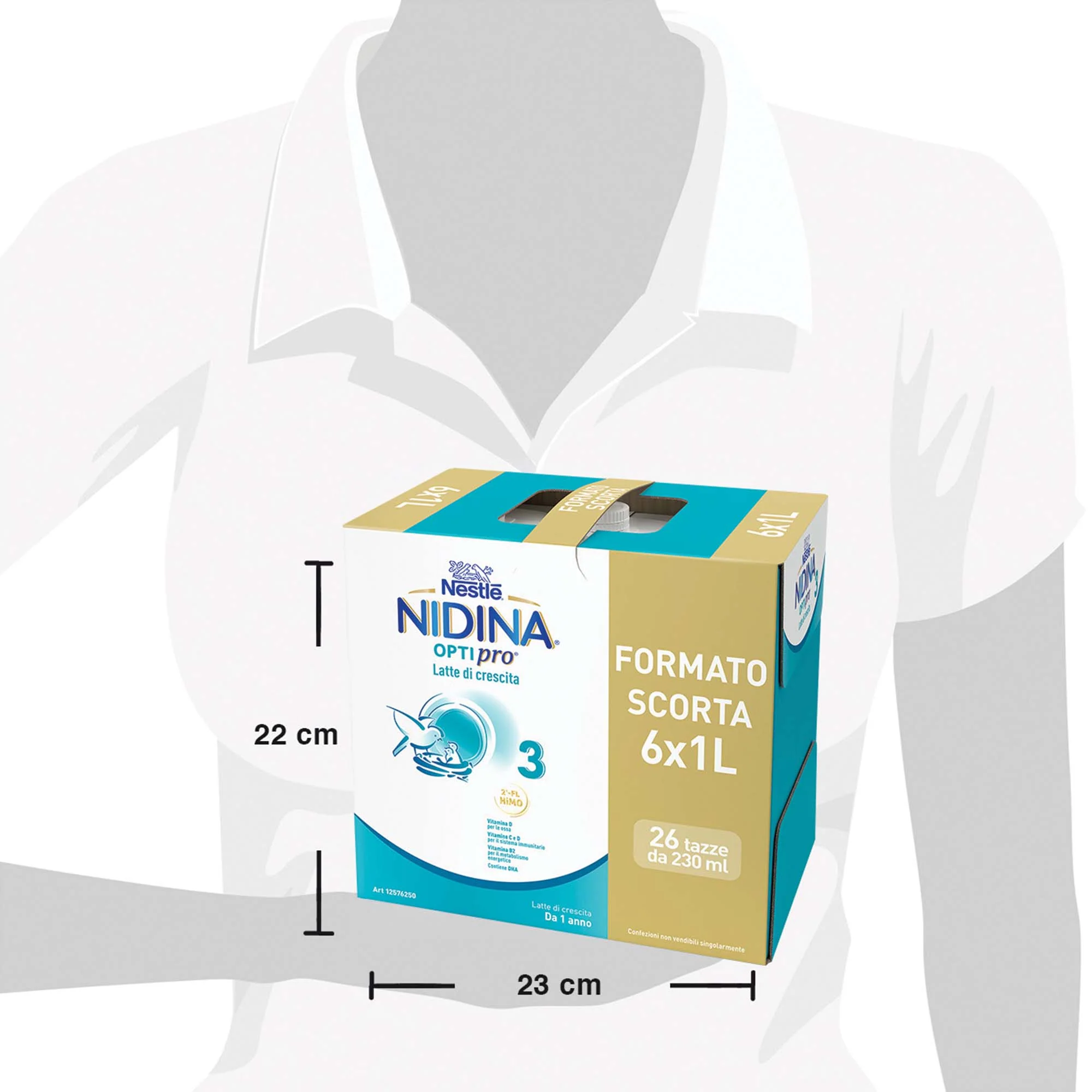 Nestlé Nidina Optipro Latte di Crescita 3 liquido 6 L (6x1 L) - Image 6