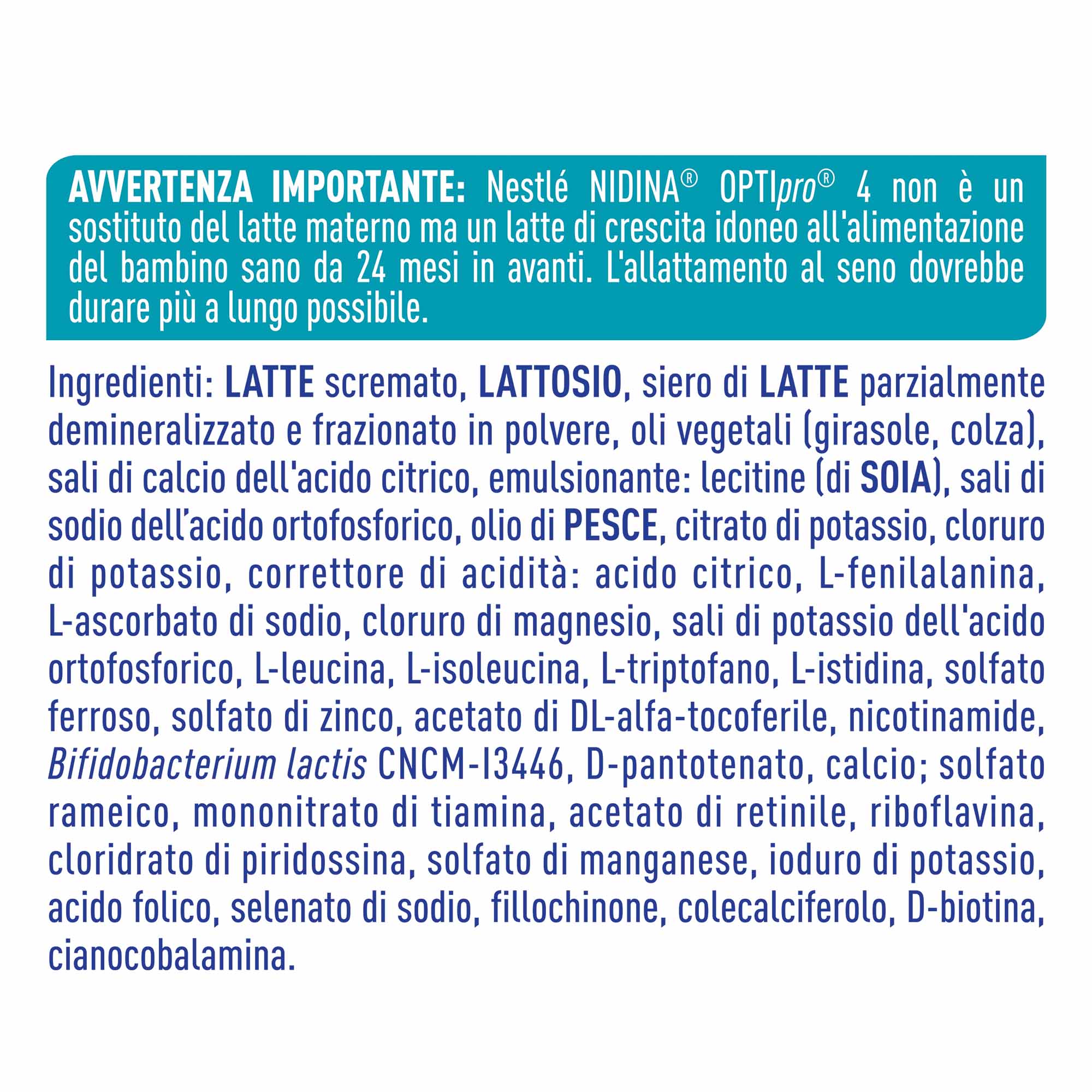 Nestlé Nidina Optipro Latte di Crescita 4 in polvere 800 g - Image 5