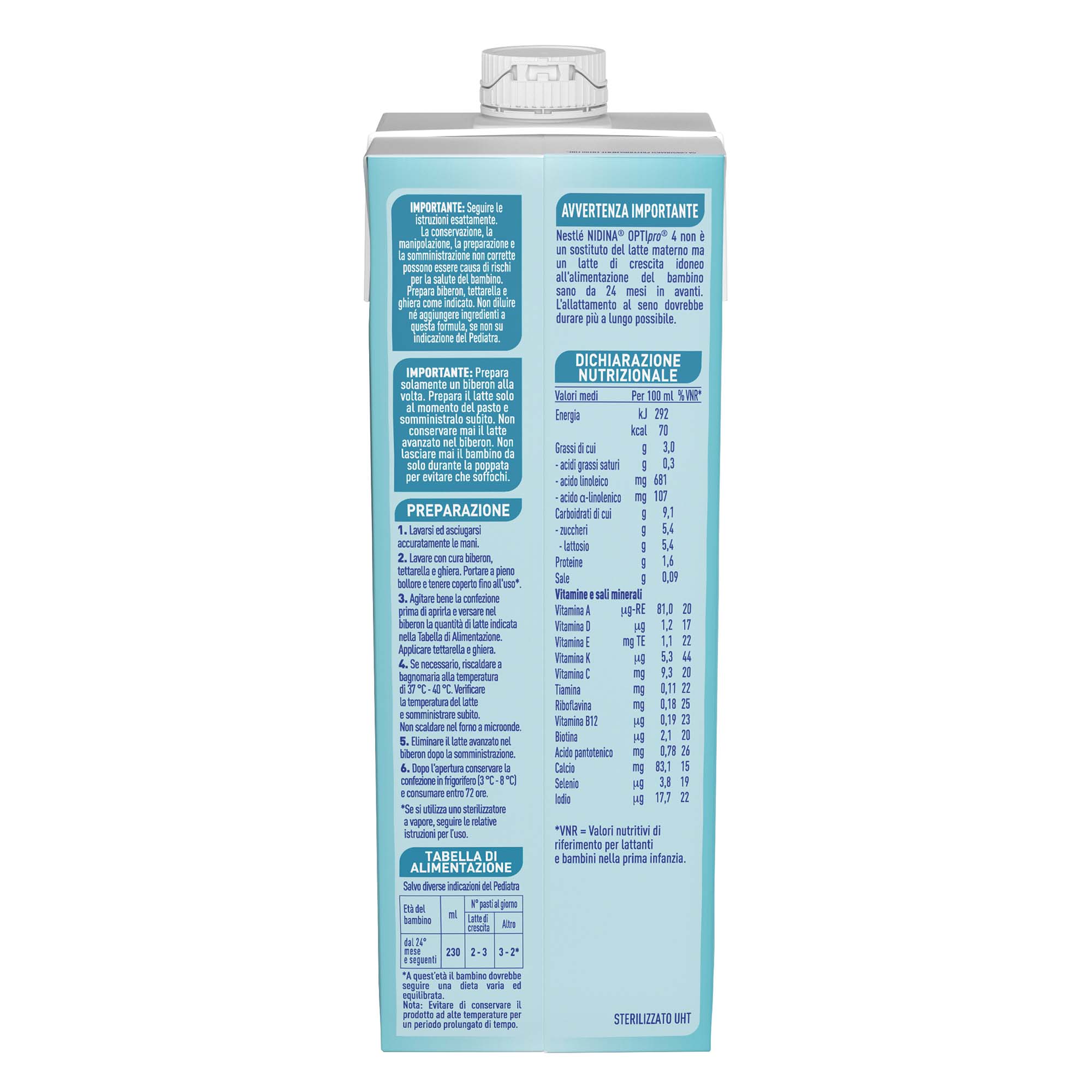 Nestlé Nidina Optipro Latte di Crescita 4 liquido 6 L (6x1 L) - Image 5