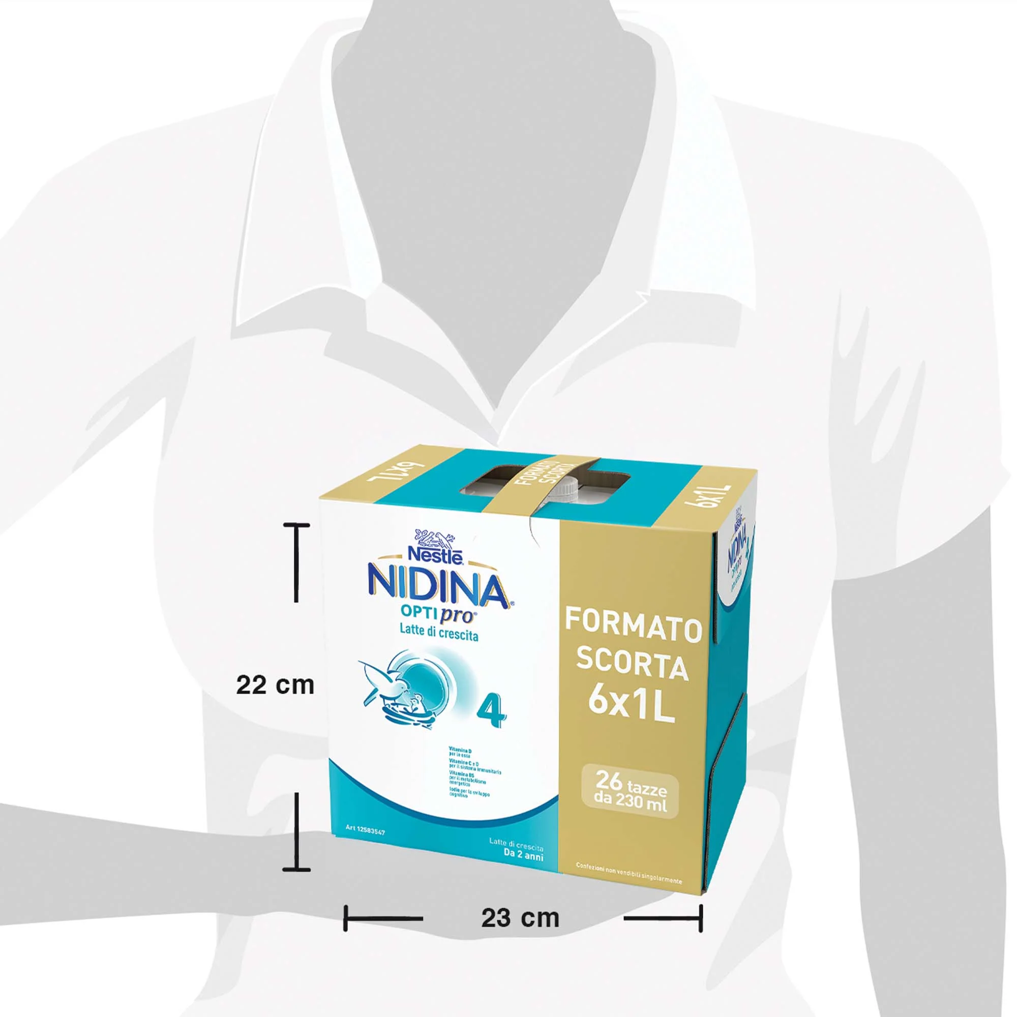 Nestlé Nidina Optipro Latte di Crescita 4 liquido 6 L (6x1 L) - Image 6