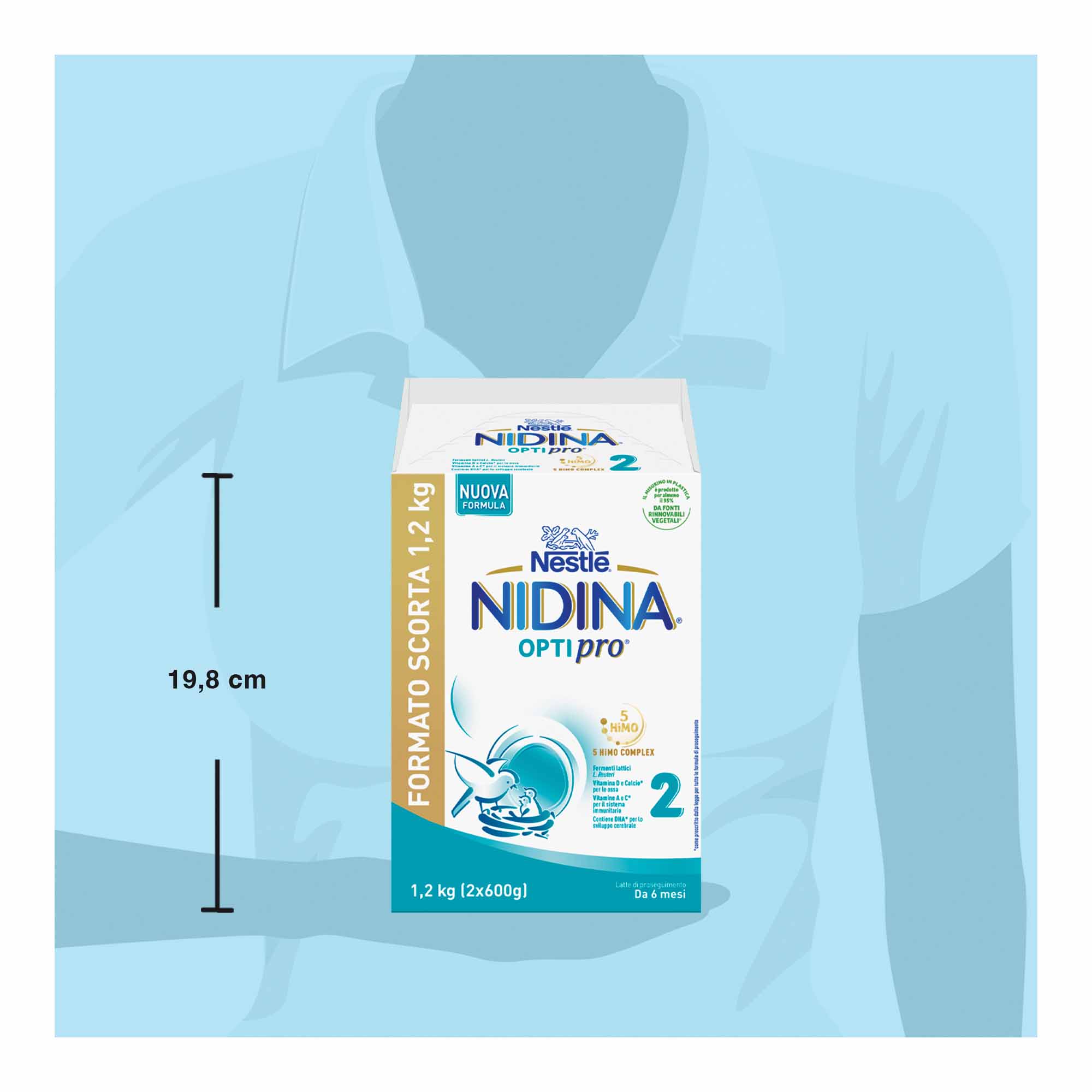 Nestlé Nidina Optipro Latte di Proseguimento 2 in polvere 1,2 kg (2x600 g) - Image 6
