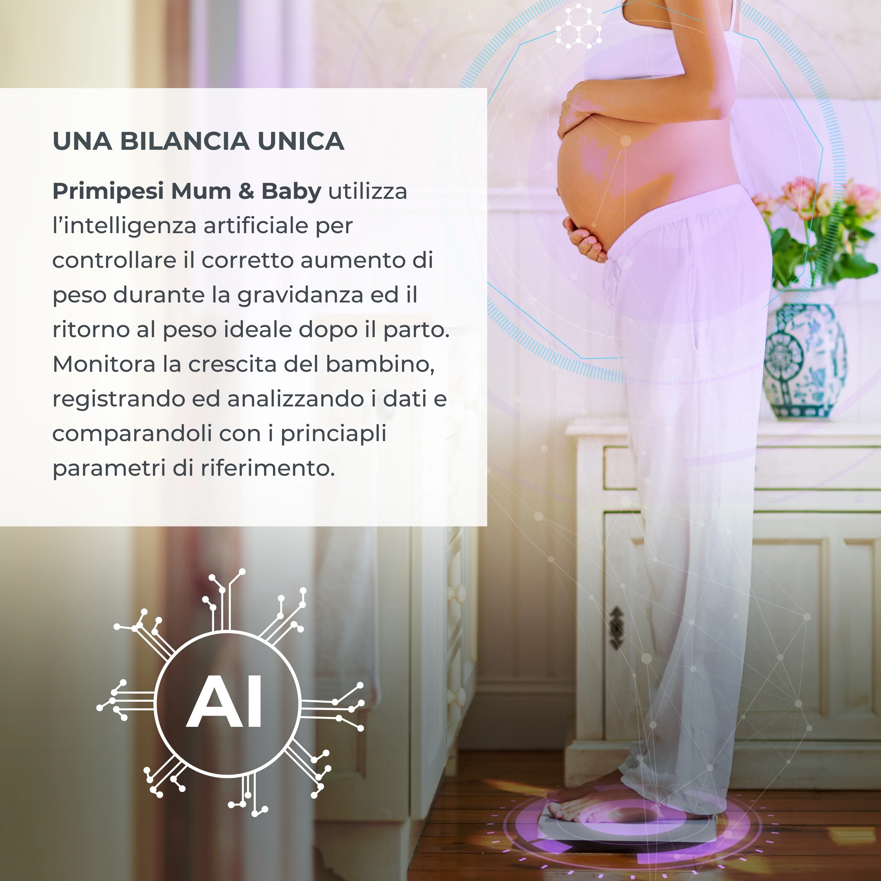 Nuvita Bilancia Smart Neonati e Gravidanza PrimiPesi Mum & Baby - Image 4