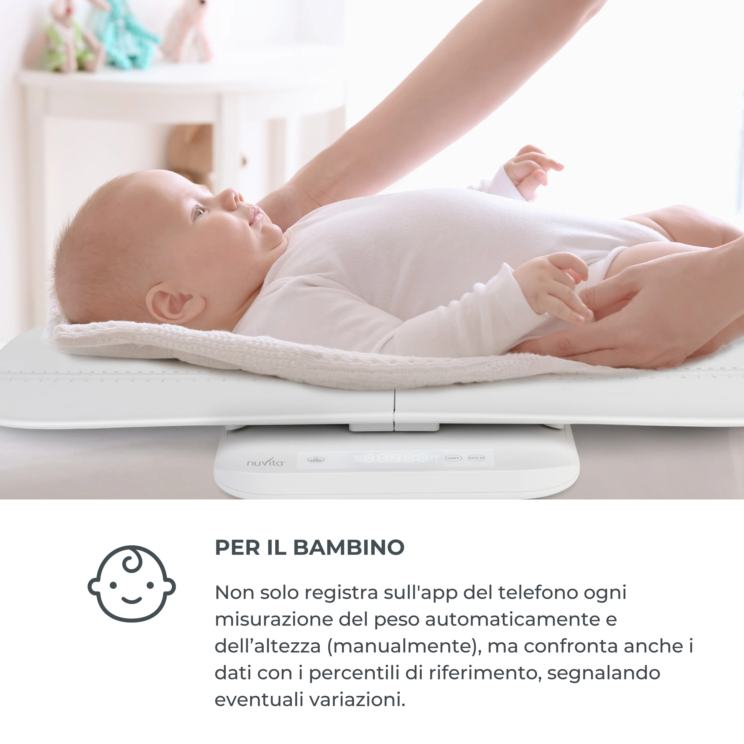Nuvita Bilancia Smart Neonati e Gravidanza PrimiPesi Mum & Baby - Image 6