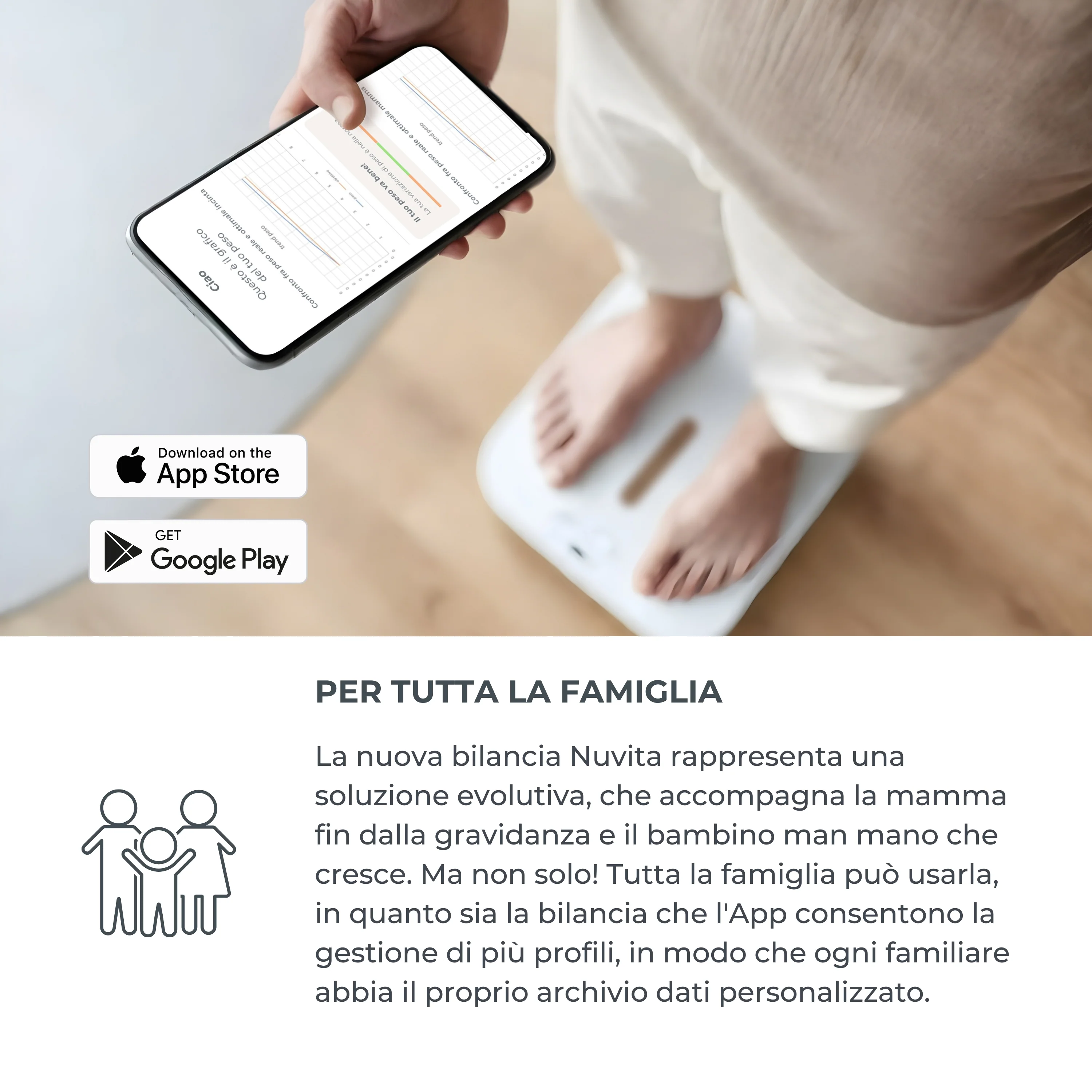 Nuvita Bilancia Smart Neonati e Gravidanza PrimiPesi Mum & Baby - Image 9