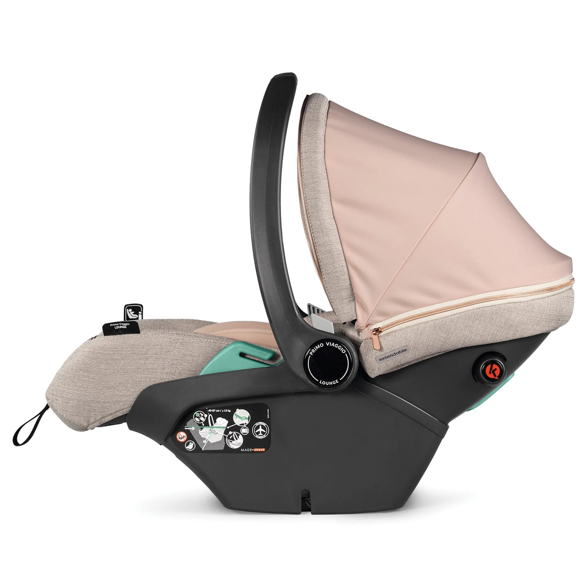Peg Perego Seggiolino Auto Reclinabile Primo Viaggio Lounge i-Size 40-87 cm - Image 3